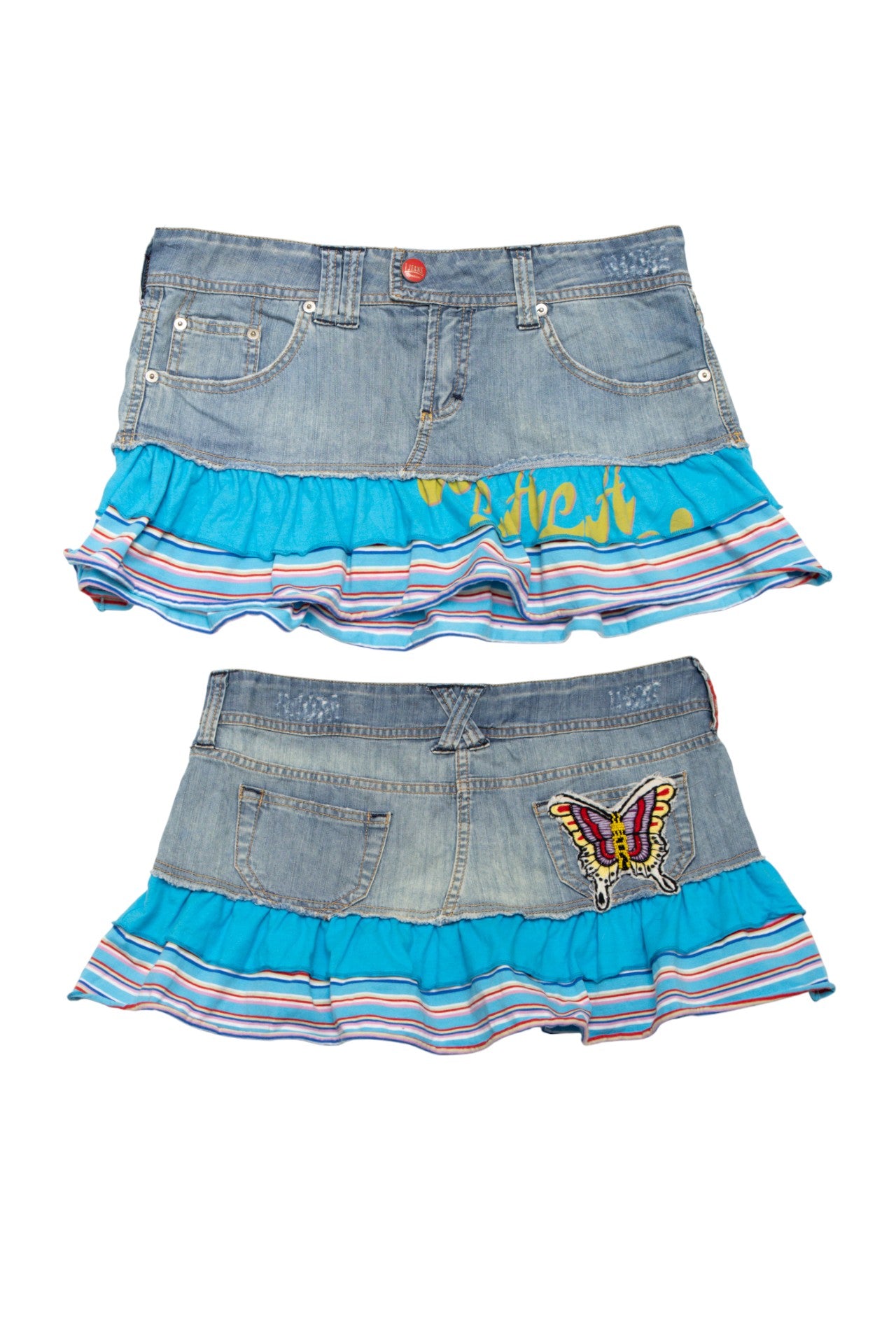 #149 Lonsdale (l!eans Line) Denim Mini Skirt Blue | c. 174 | Size 12