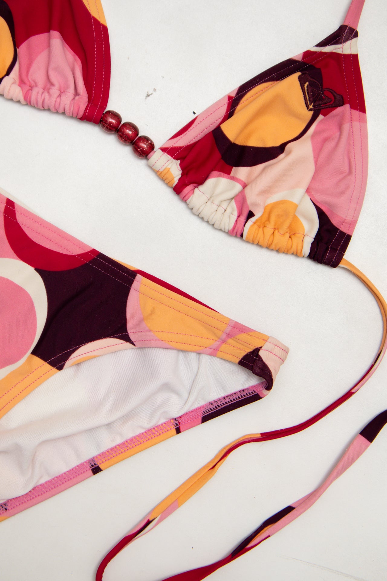 #224 Honi Two-piece String Bikini Set Pink | c. 173 | Size 8