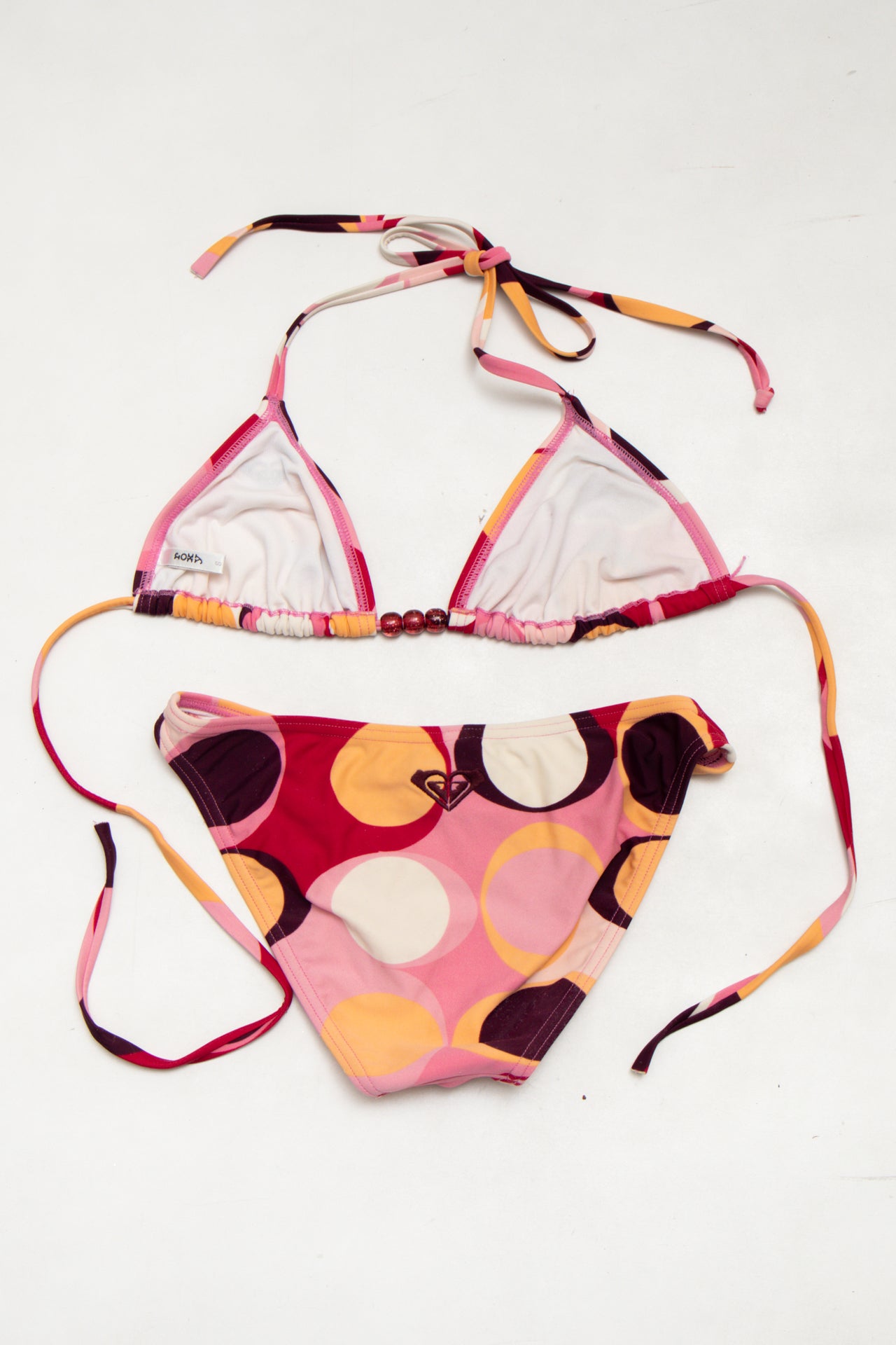 #224 Honi Two-piece String Bikini Set Pink | c. 173 | Size 8