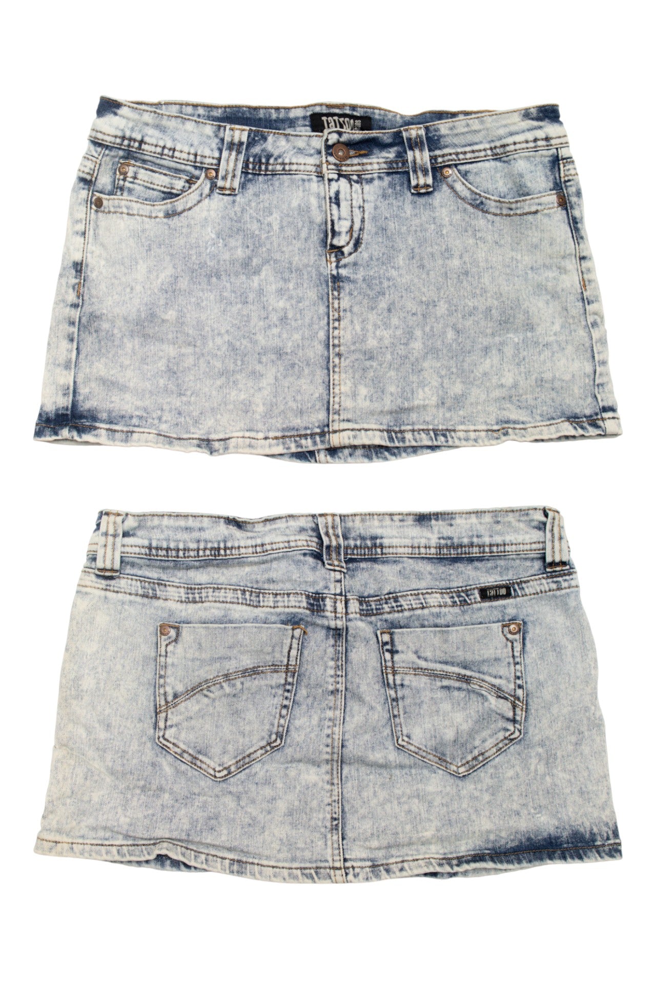#87 Tatto Jeans Mini Skirt Blue | c. | Size 10