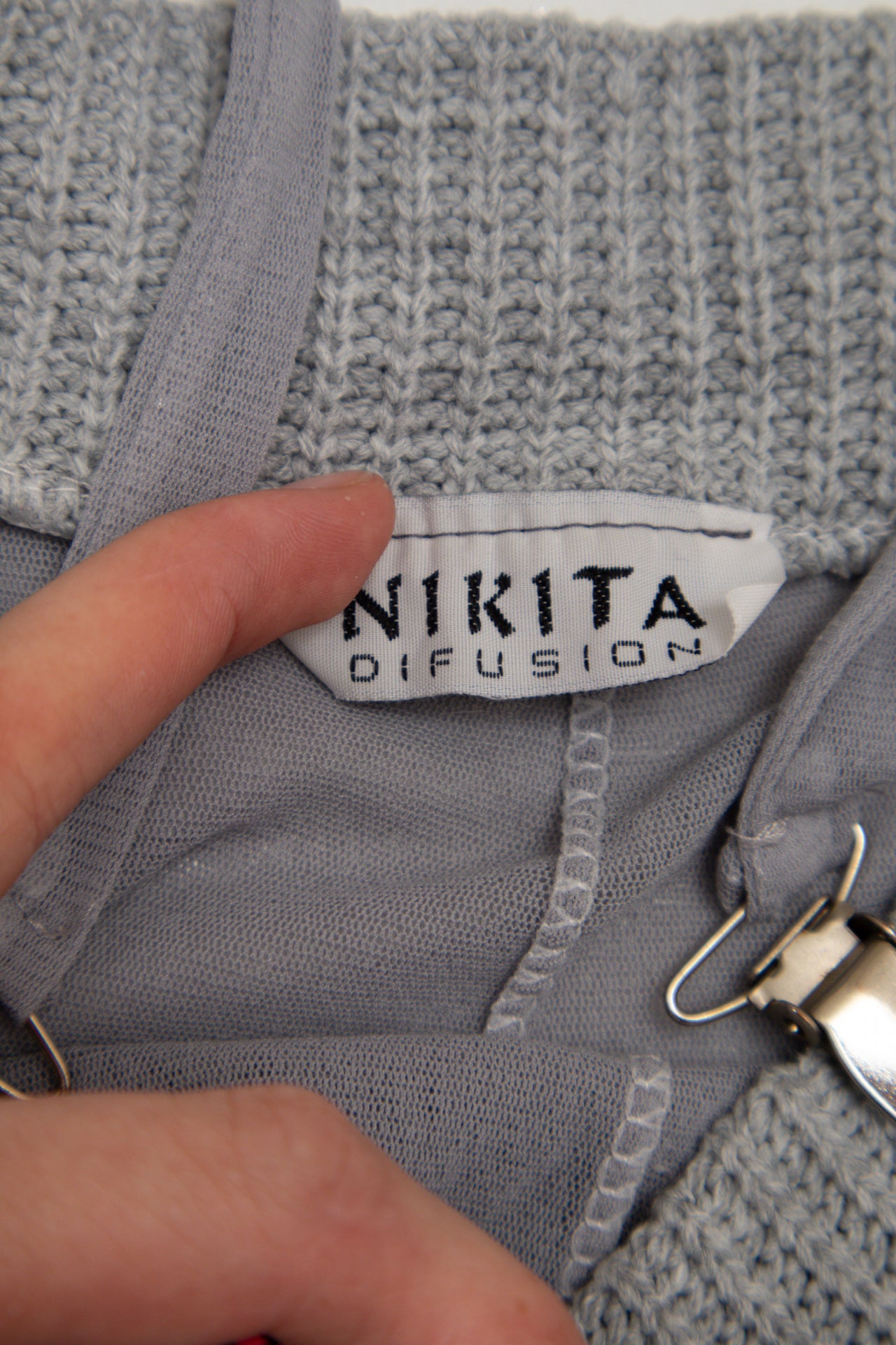 #209 Nikita Difusion Off-the-shoulder Long Sleeve Top Gray | c. 173 | Size 10