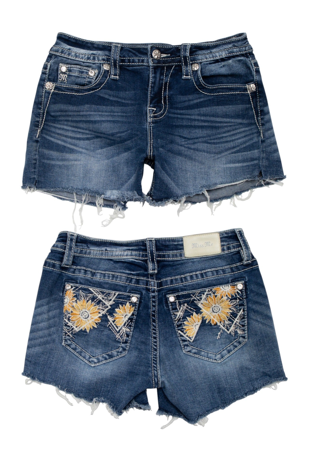 #84 Miss Me Denim Cut-off Shorts Blue | c. 173 | Size 6