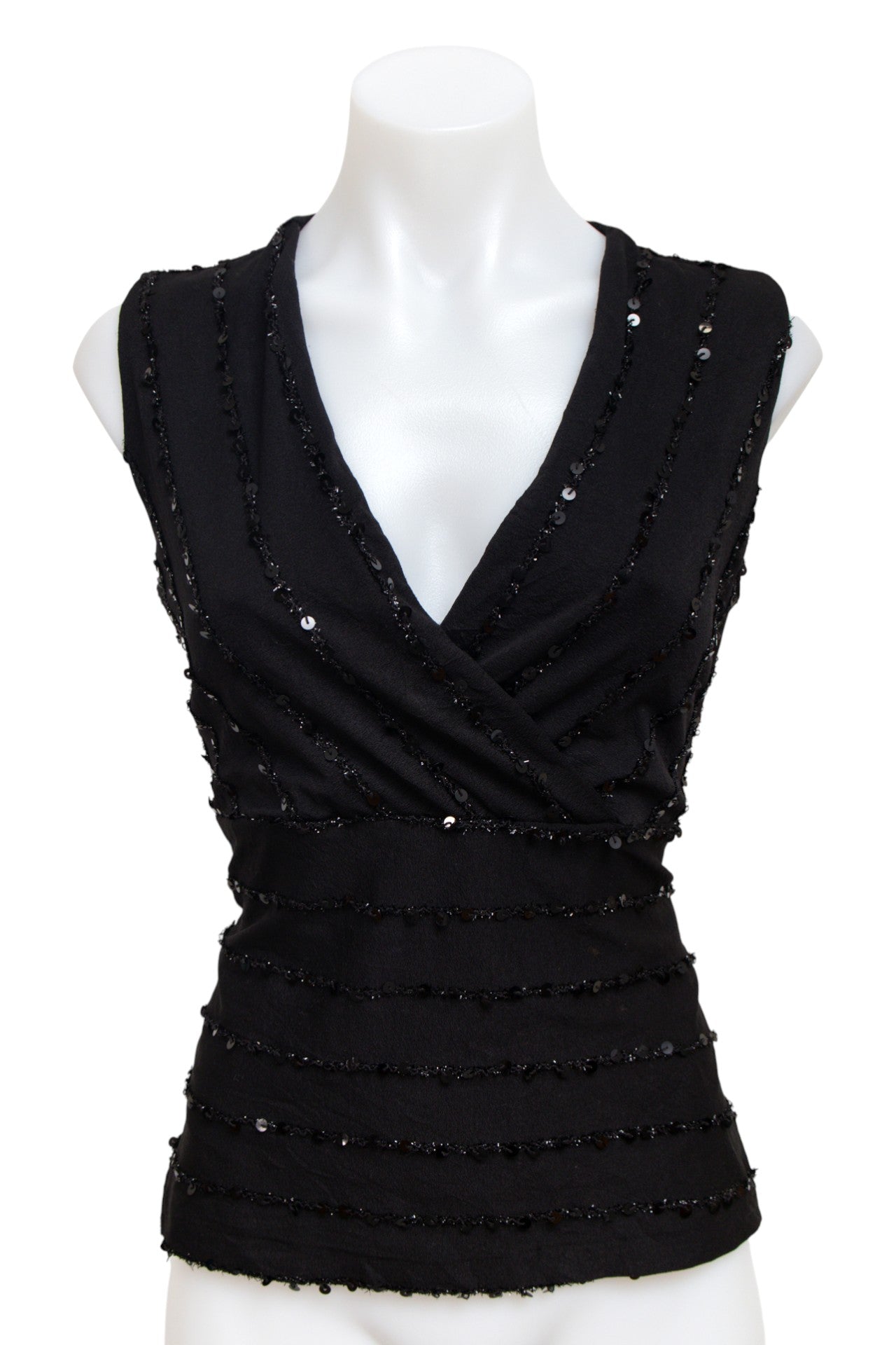 #118 Mesmerize Tank Top Black | c. 176 | Size 8/10