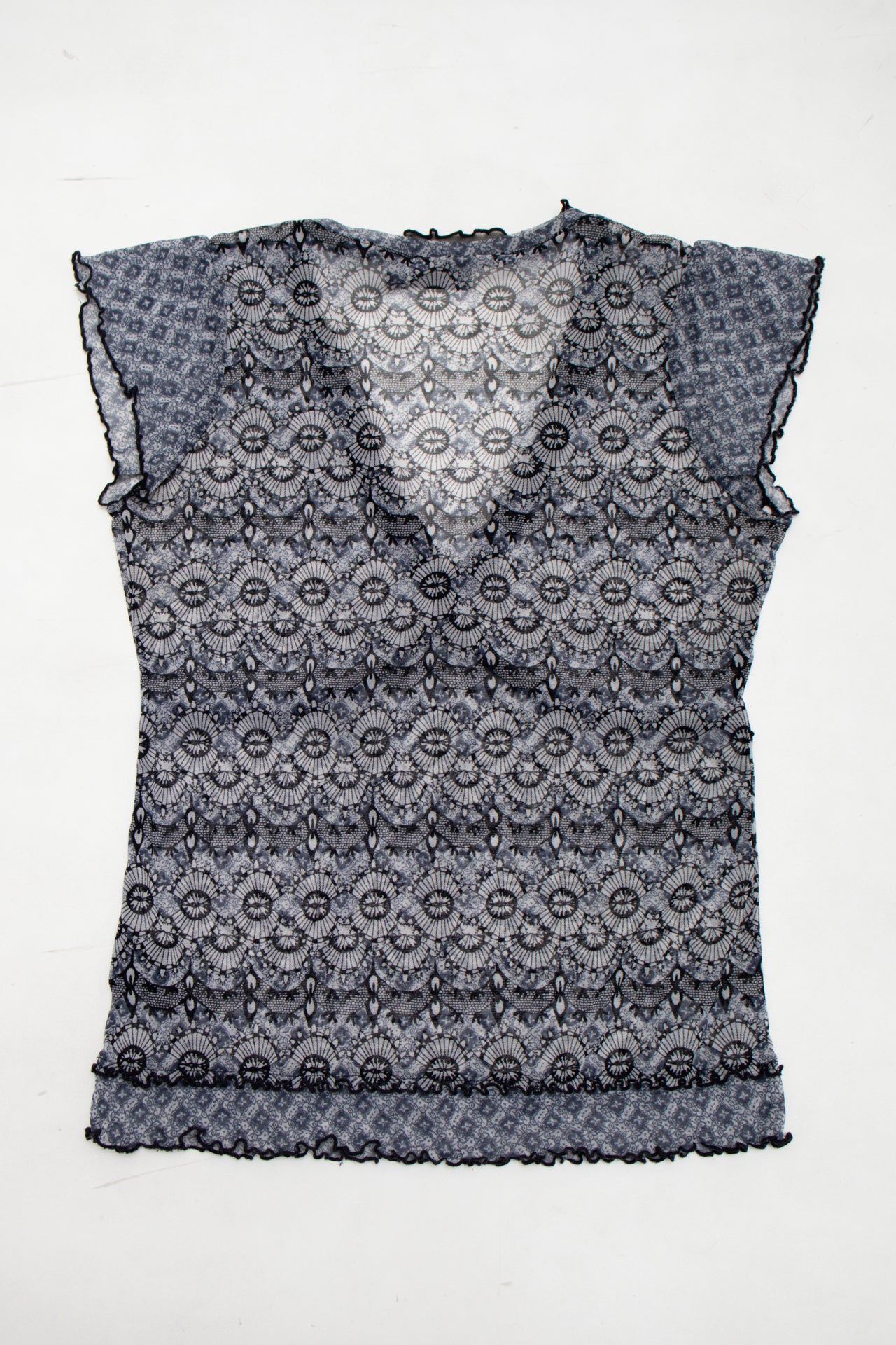 #45 Mexx Short-sleeve Lace Top Black | c. 173 | Size 12