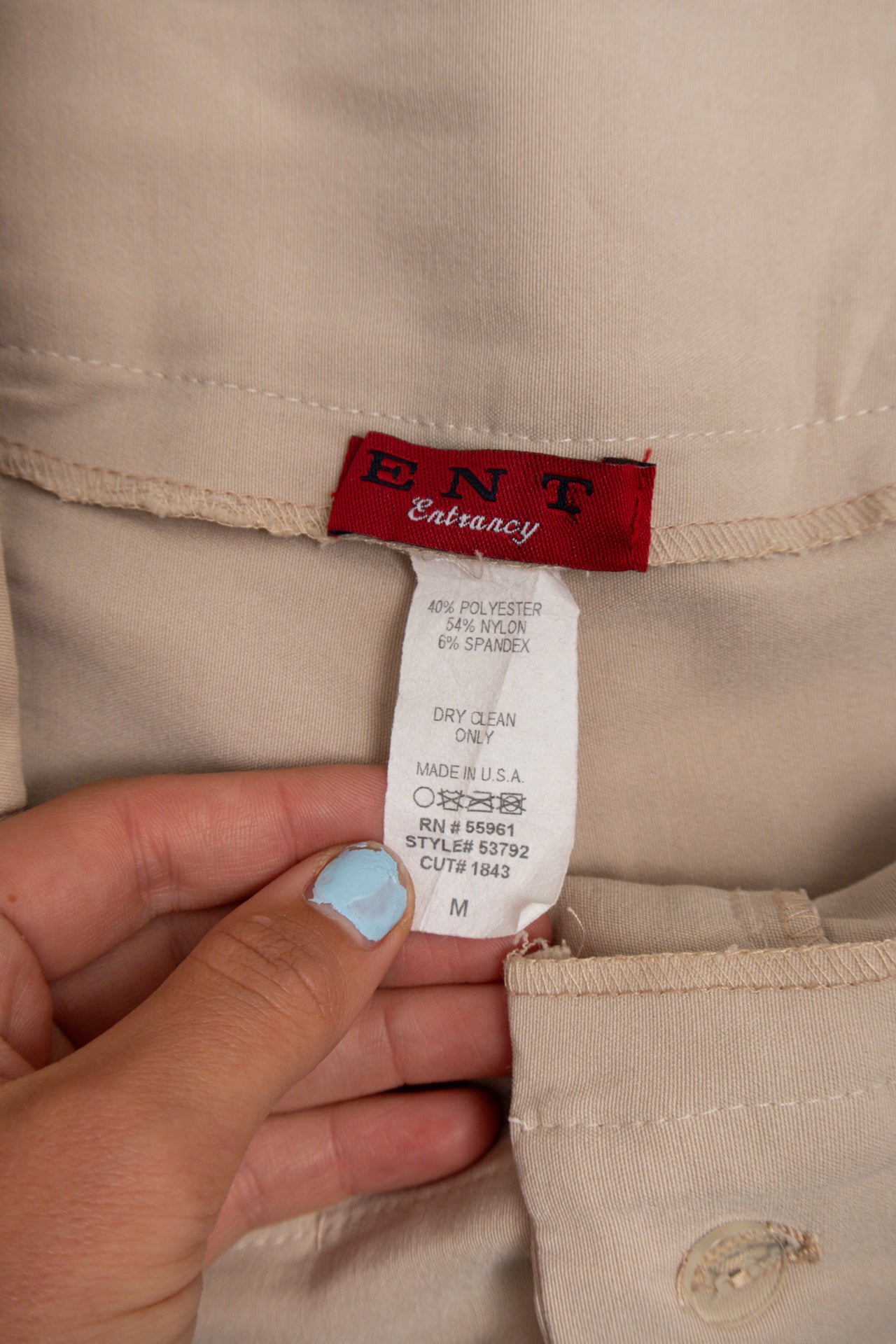 #272 Ent Pants Beige | c. 175 | Size 10