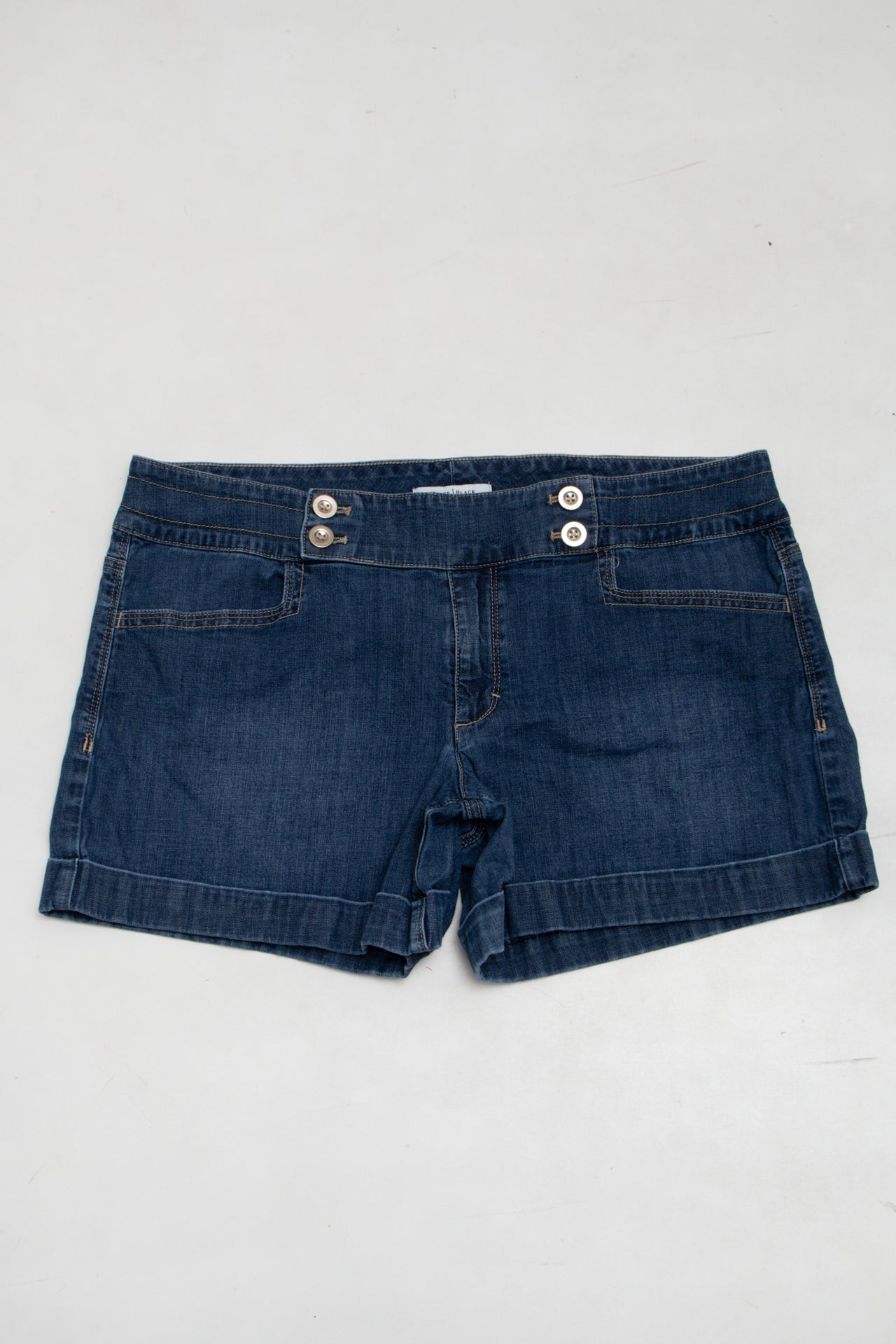 #145 White House Black Market Denim Shorts Blue | c. 173 | Size 14