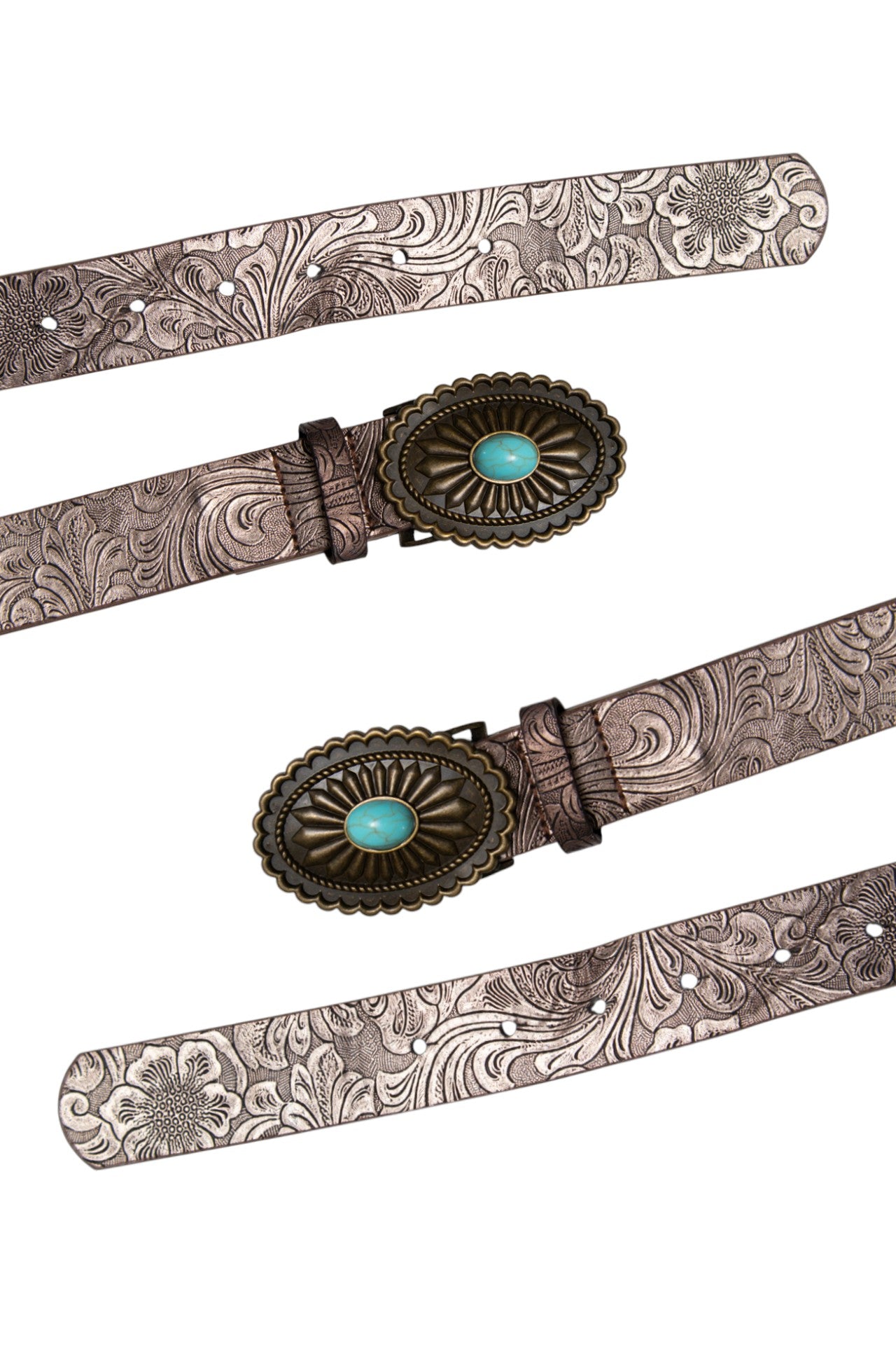 #257 Brown Detailed Belt | c. 174