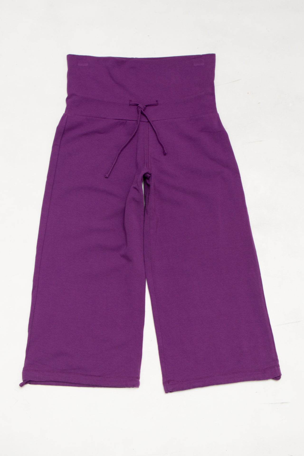 #113 Sport Zone Wide-leg Cropped Pants Purple | c. 174 | Size 8