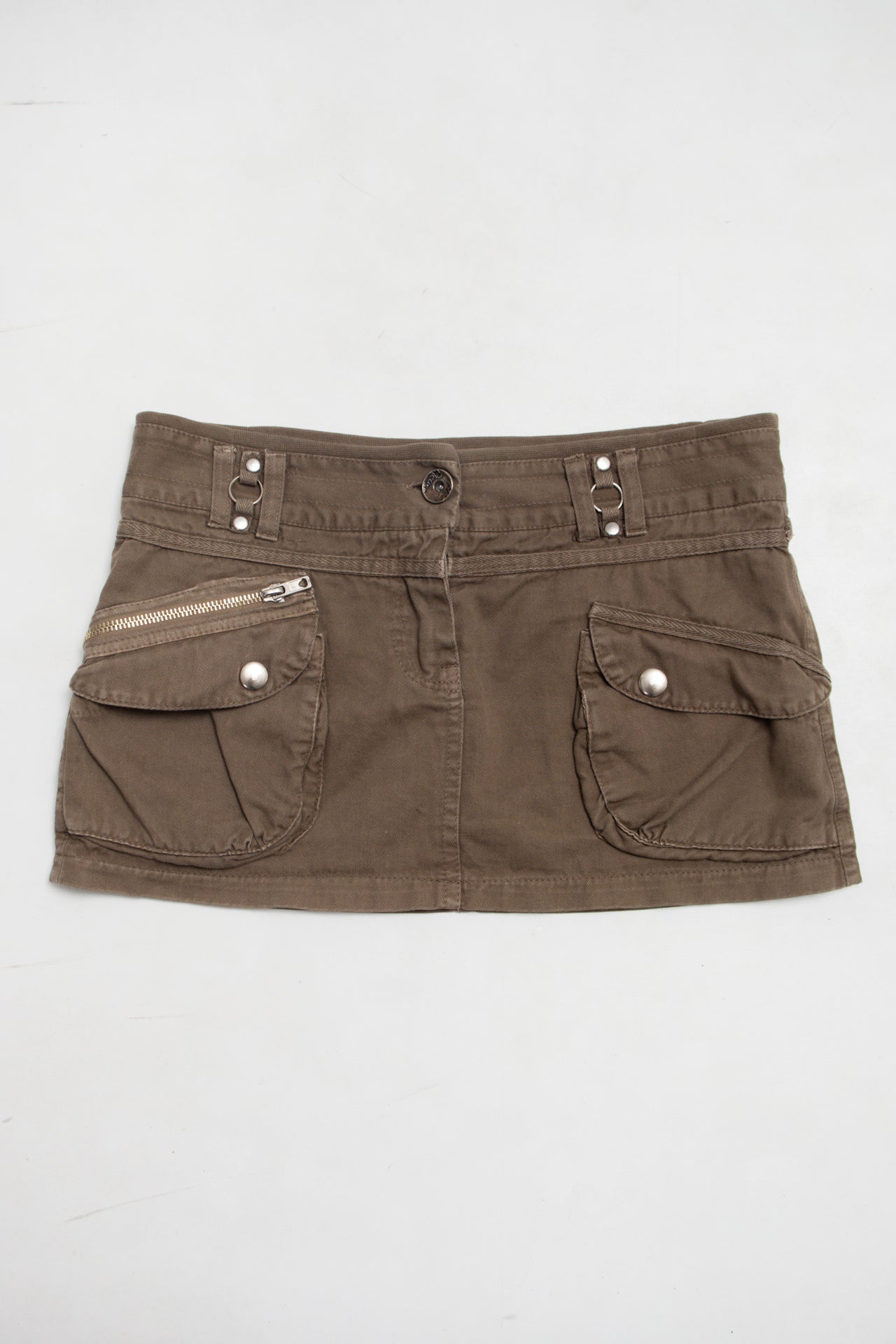 #72 Please Mini Skirt Brown | c. 176 | Size 8