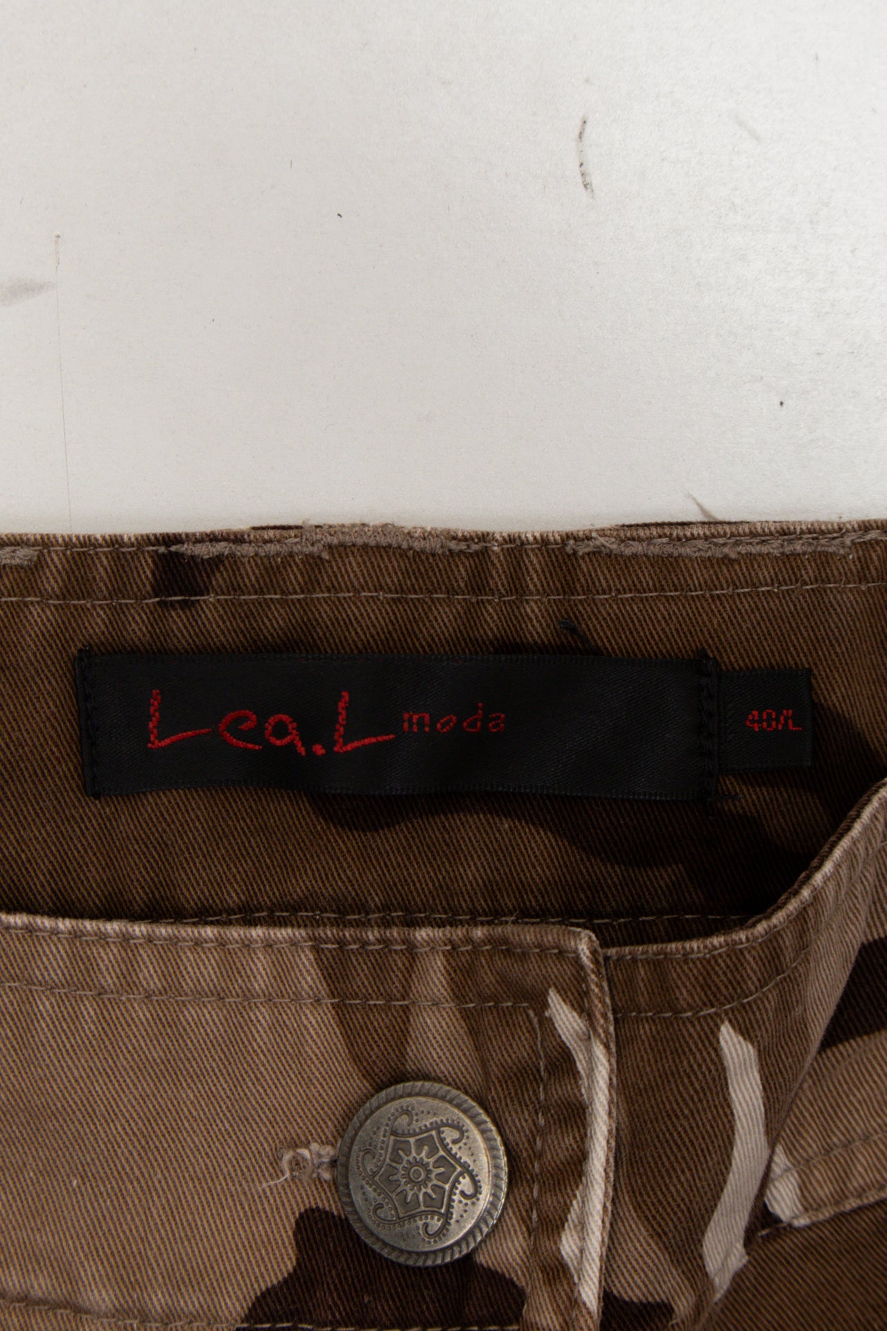 #104 Lea.l Moda Cropped Cargo Pants Brown | c. 173 | Size 21