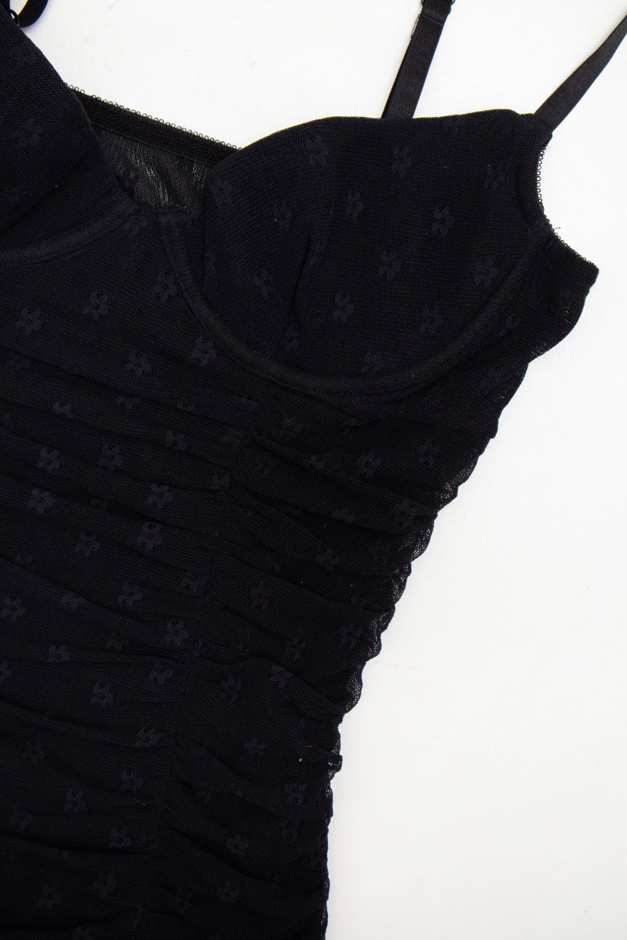 #101 Ruched Camisole Top Black | c. 173 | Size 8