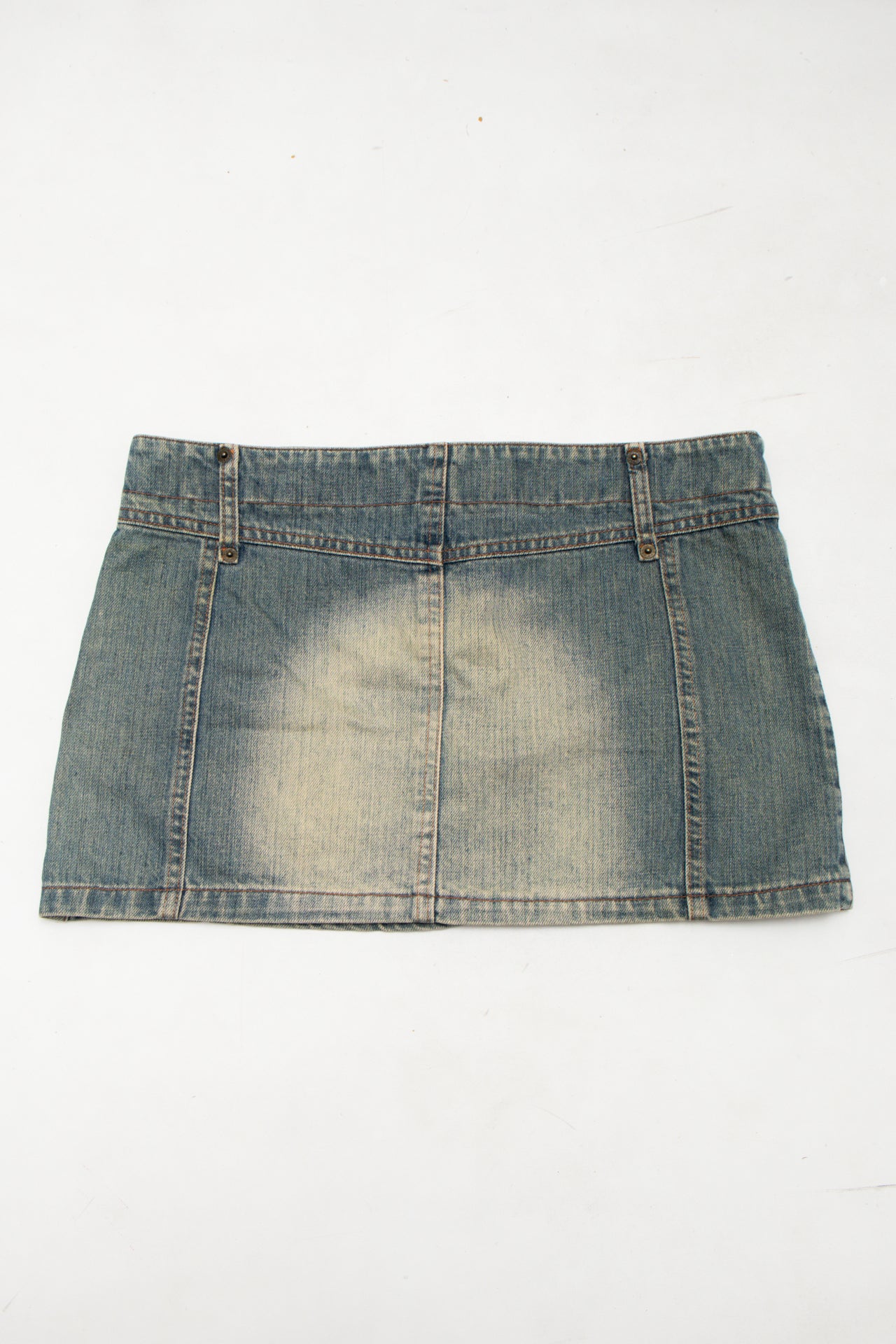 #152 Trf Denim Denim Mini Skirt Faded Blue | c. 174 | Size 10