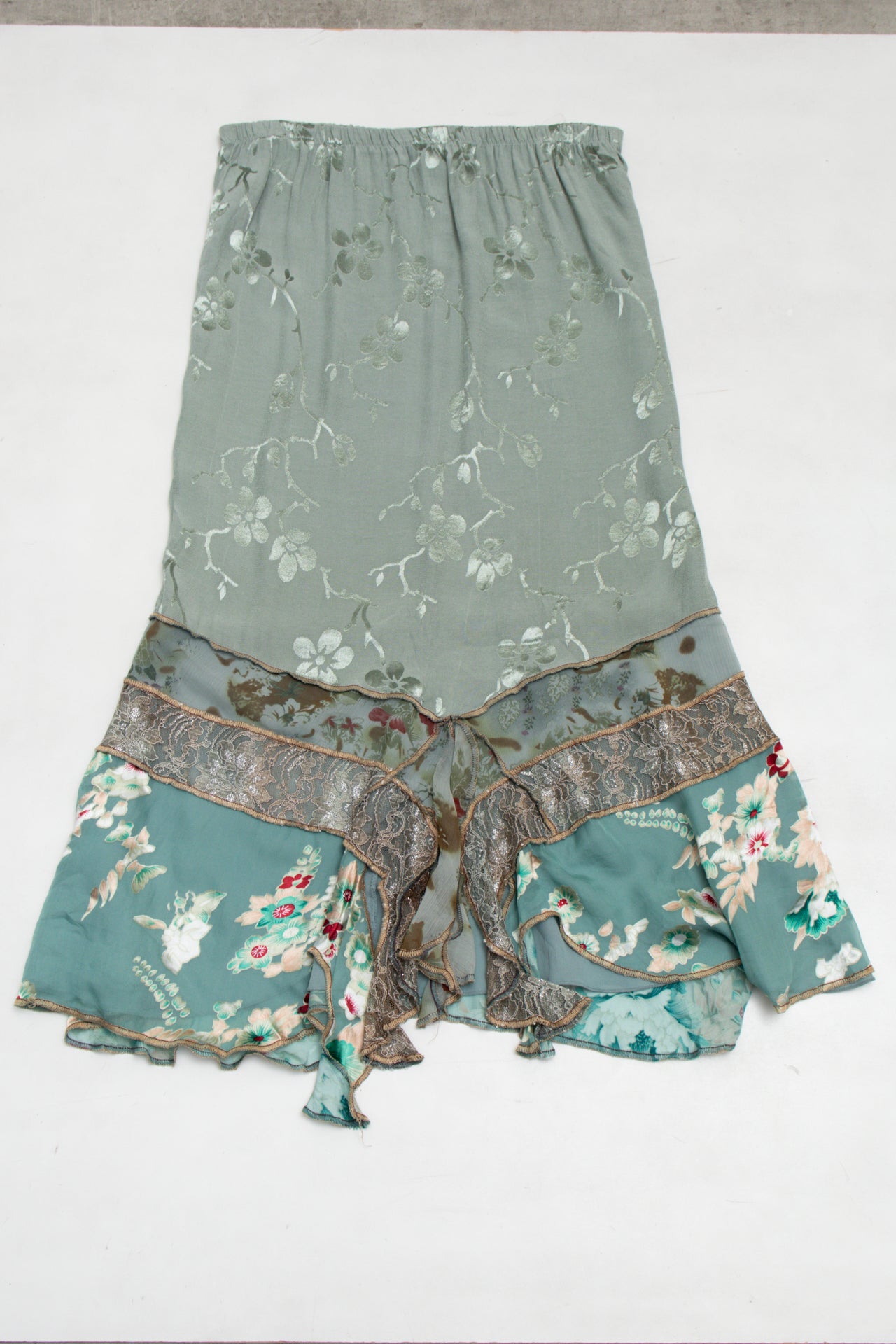 #155 Spencer Alexis Skirt Green | c. 173 | Size 10