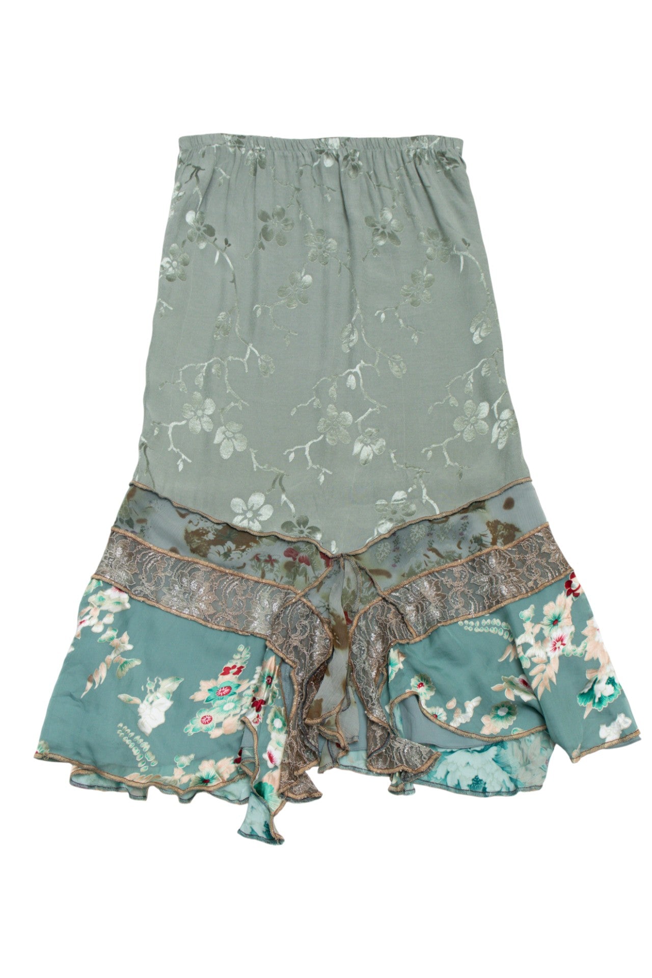 #155 Spencer Alexis Skirt Green | c. 173 | Size 10