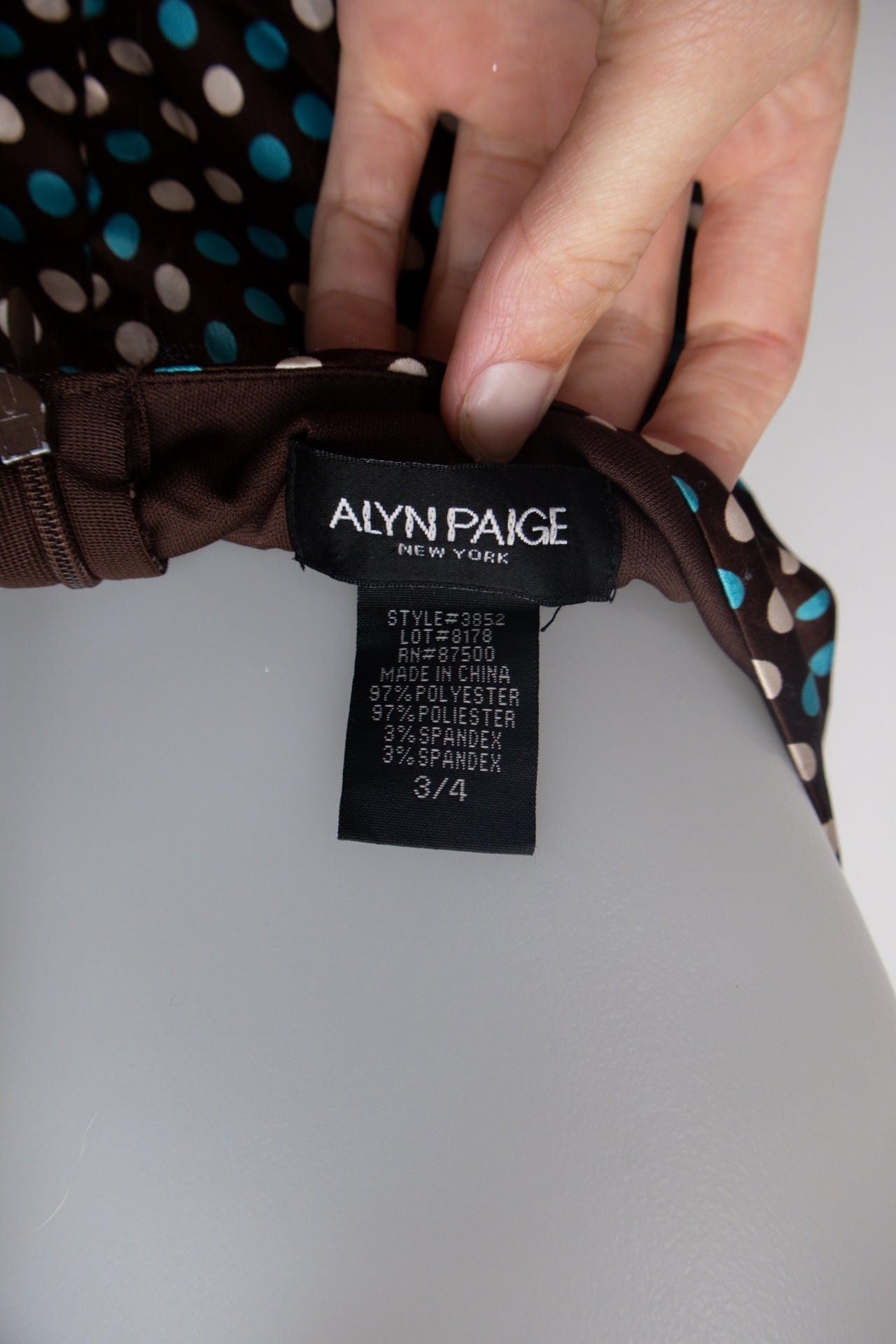 #98 Alyn Paige New York Dress Brown | c. 175 | Size 8