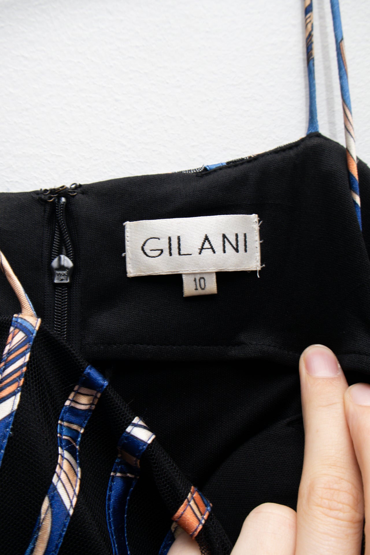 #196 Gilani Spaghetti Strap Midi Dress Black | c. 173 | Size 10