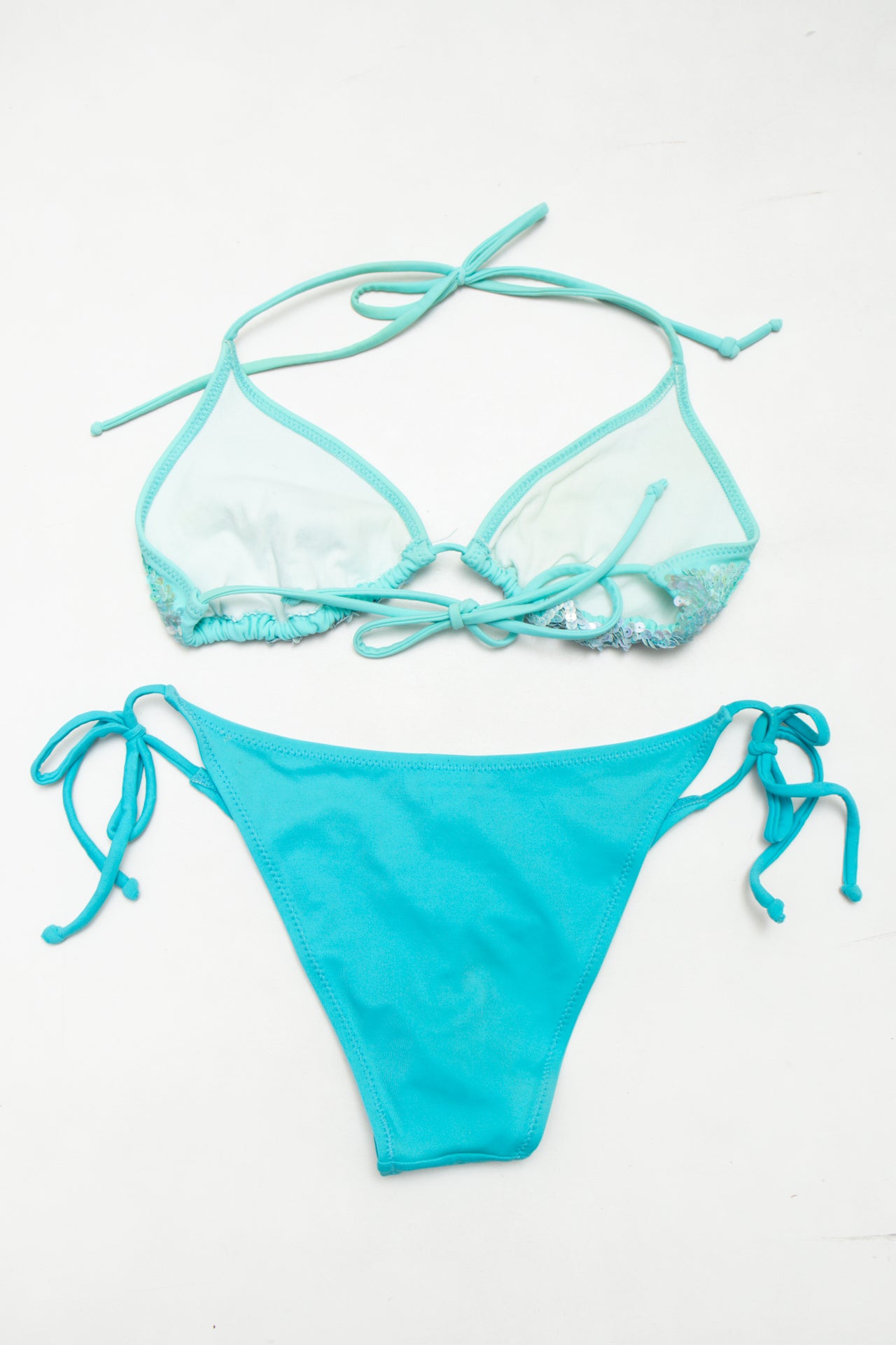 # Goldenlady Beachwear Bikini Set (top And Bottom) Turquoise / Aqua Blue | c. 174 | Size 10