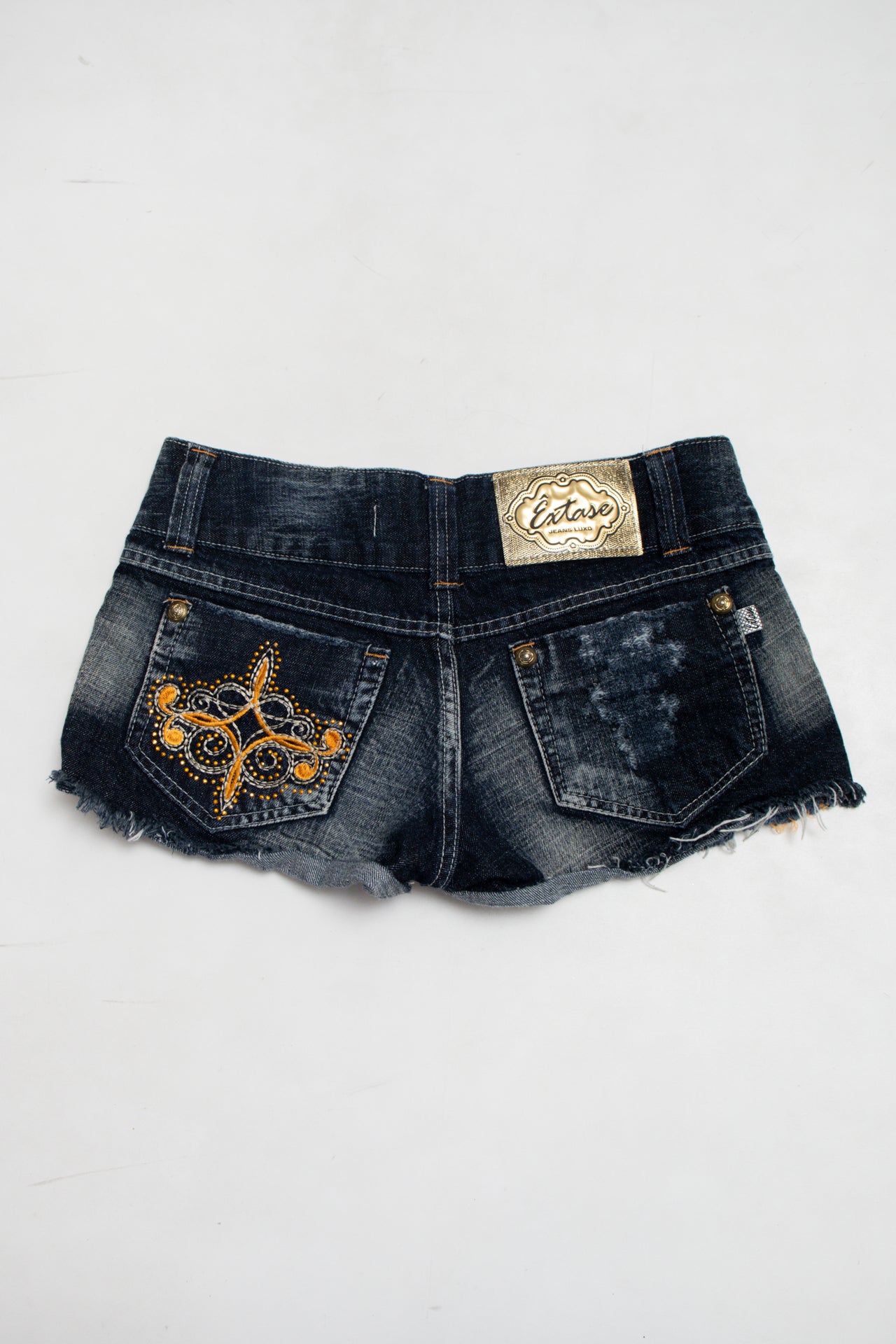 #71 Extase Fashion Denim Shorts Navy | c. 176 | Size 8