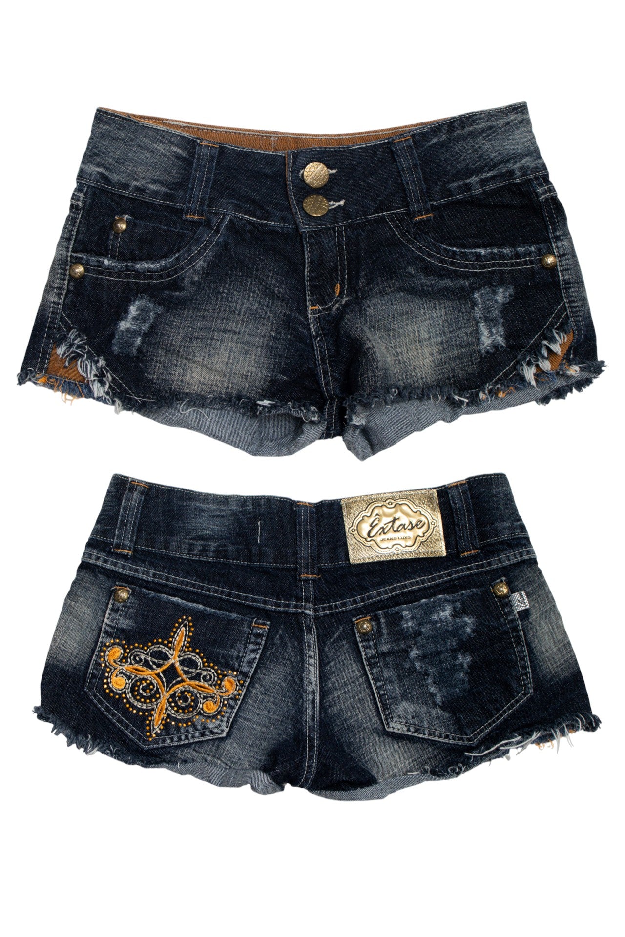 #71 Extase Fashion Denim Shorts Navy | c. 176 | Size 8