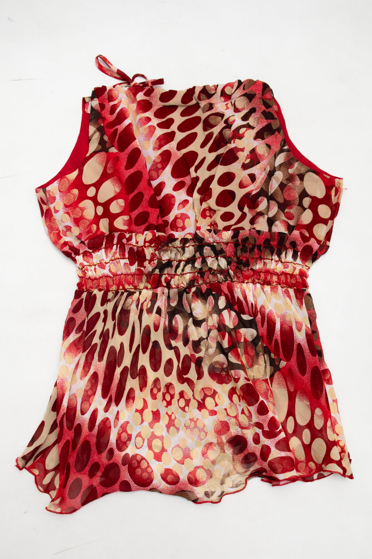 #35 Abria By D.p. Altamonte Sleeveless Top Red | c. 173 | Size 10