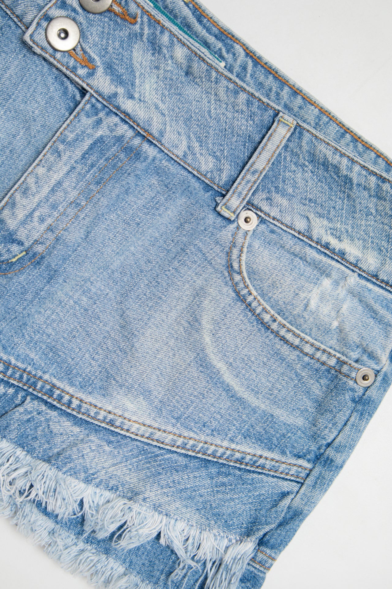 #73 Trf Denim Mini Skirt Blue | c. 176 | Size 12