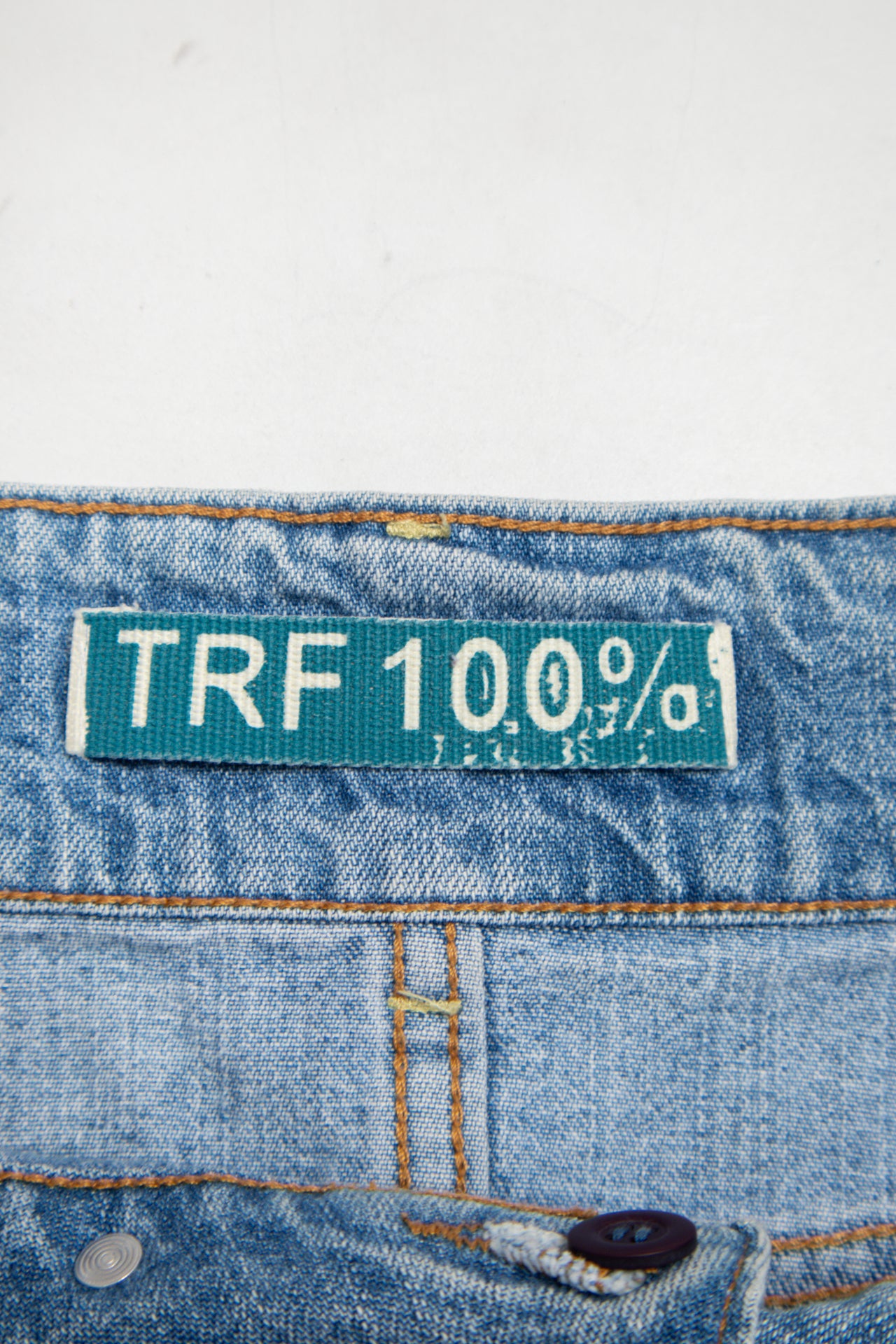 #73 Trf Denim Mini Skirt Blue | c. 176 | Size 12