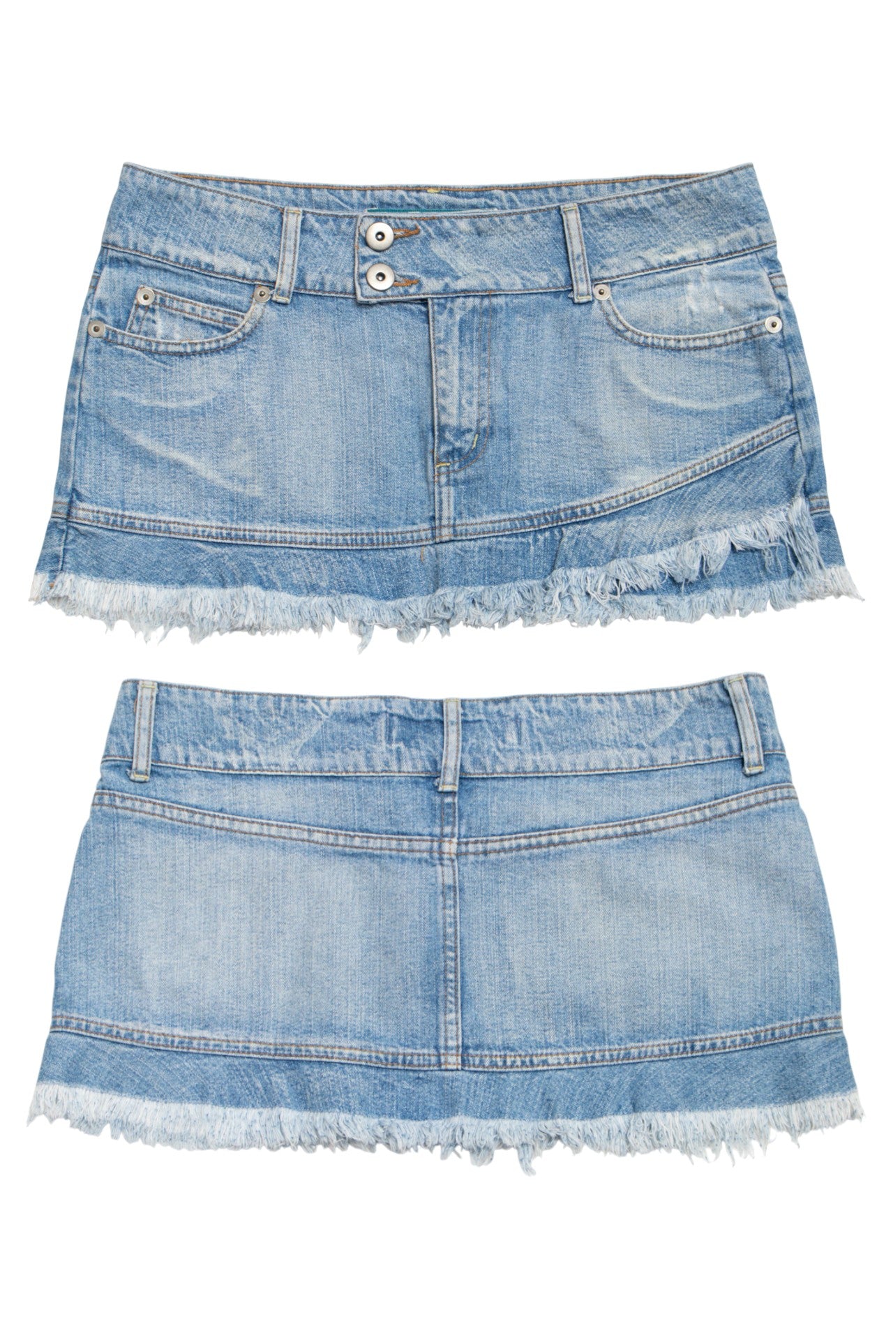 #73 Trf Denim Mini Skirt Blue | c. 176 | Size 12