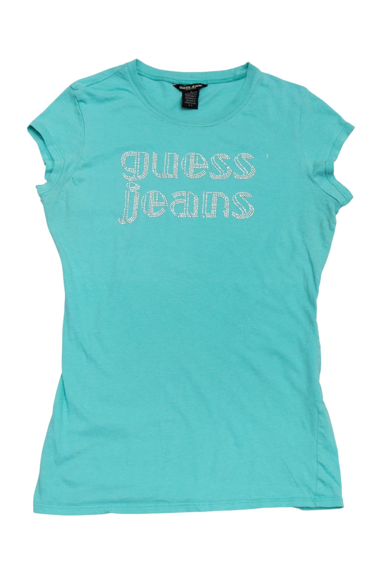 #129 Guess Jeans T-shirt Green | c. 173 | Size 12