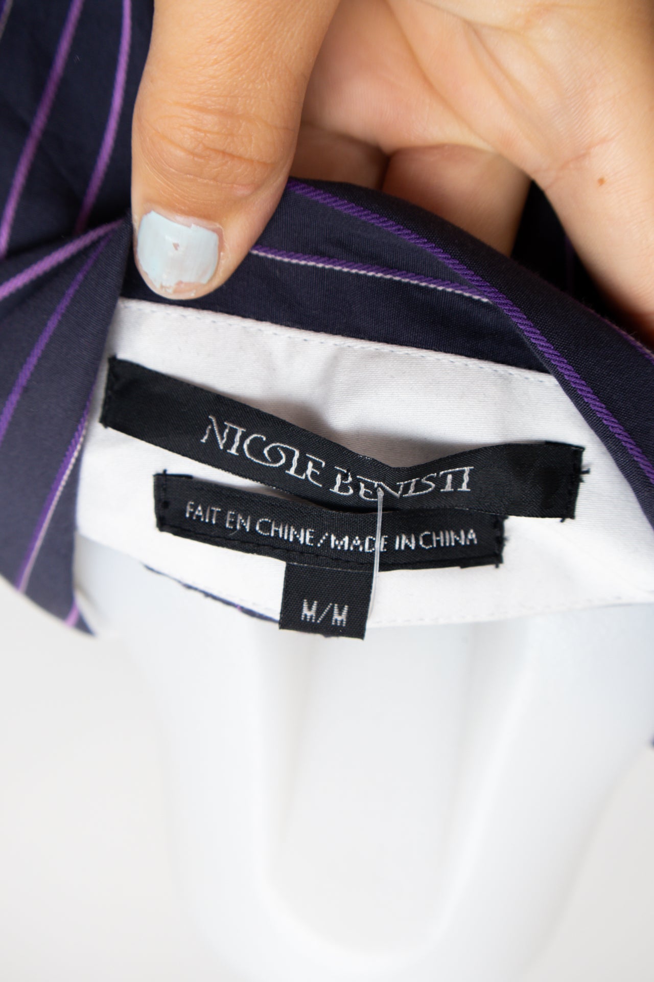 #113 Nicole Benisti T-shirt Navy | c. 176 | Size 10