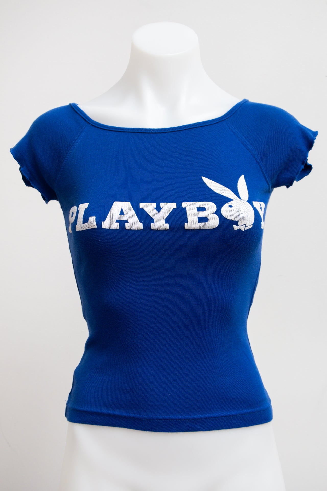 #83 Playboy T-shirt Blue | c. 176 | Size 8