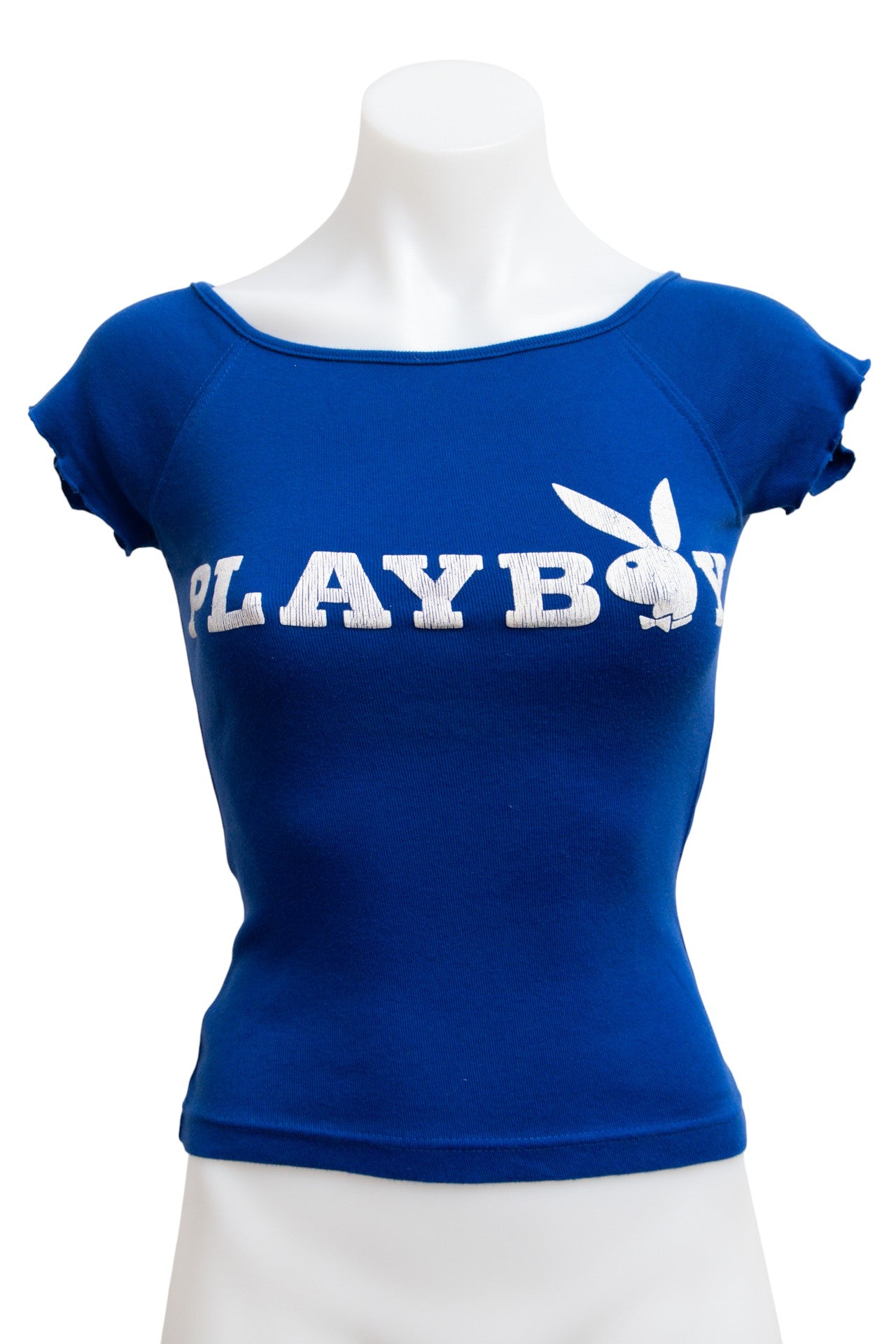 #83 Playboy T-shirt Blue | c. 176 | Size 8