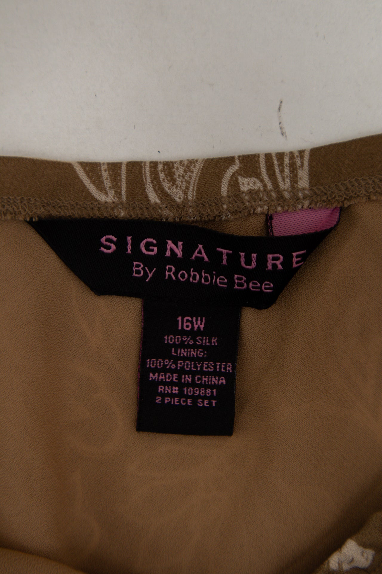 #156 Signature By Robbie Bee Skirt Brown | c. 173 | Size 14