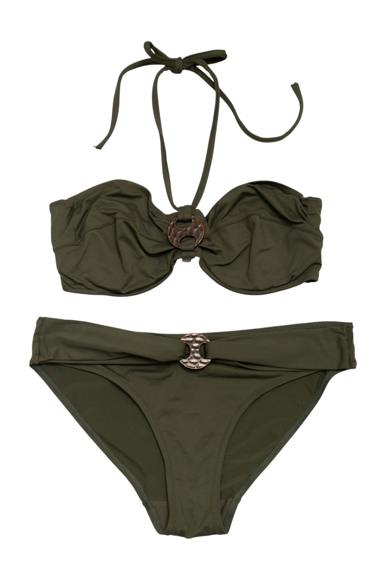 #213 Etam Bikini Set Green | c. 173 | Size 10