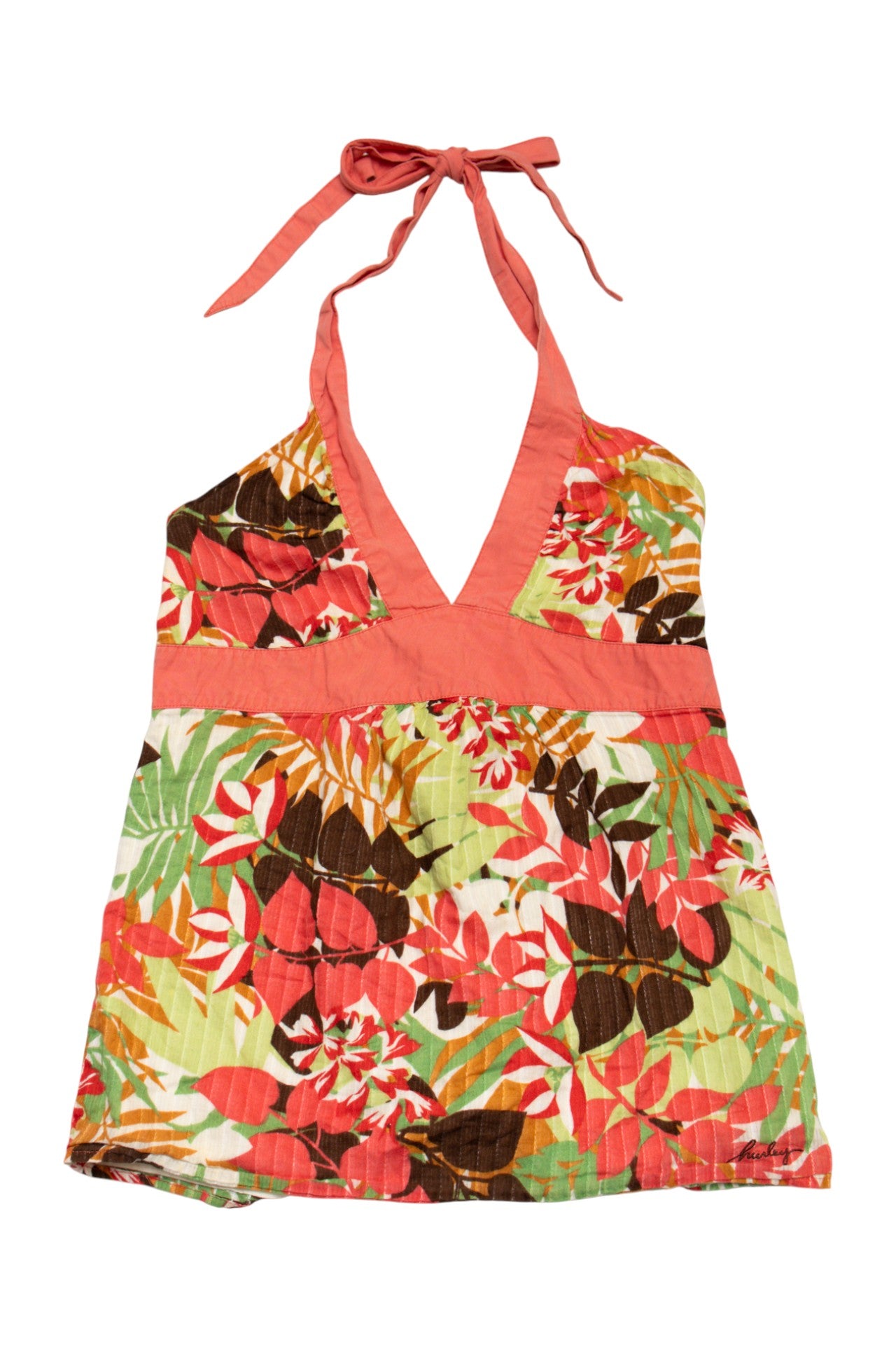 #205 Hurley Halter Top Orange | c. 173 | Size 8