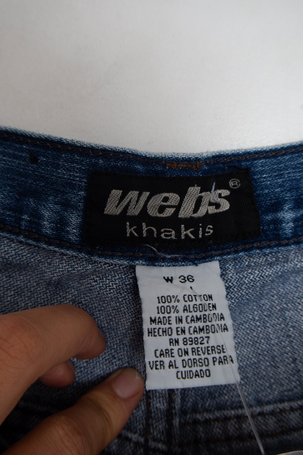 #262 Webs Denim Shorts Blue | c. 175 | Size 12