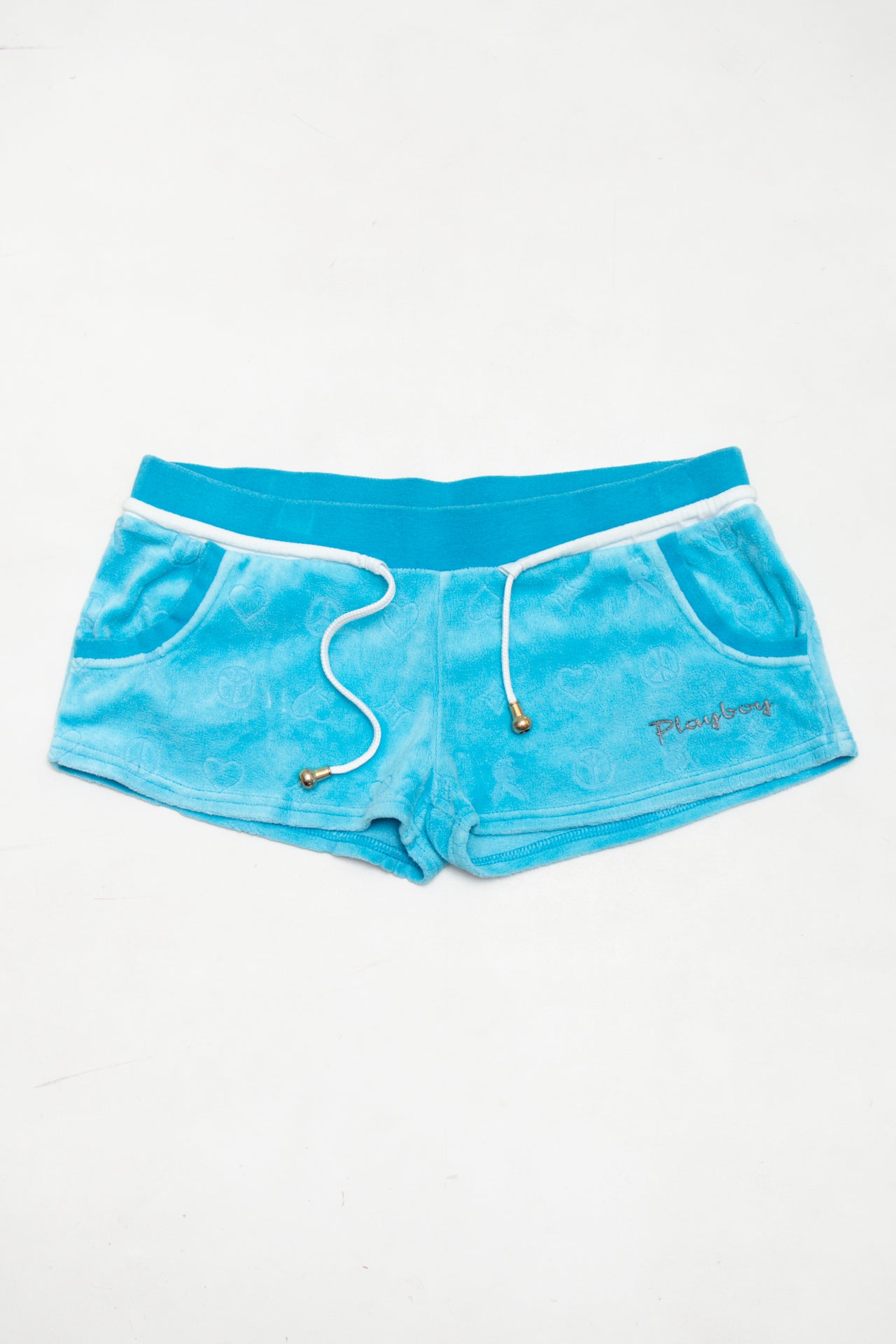 #80 Playboy Short Terry Lounge Shorts Blue | c. 173 | Size 6