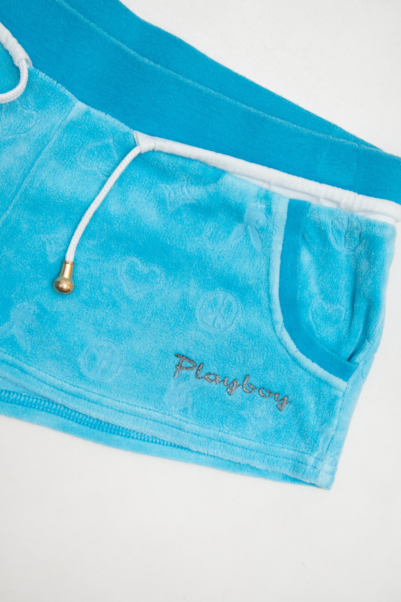 #80 Playboy Short Terry Lounge Shorts Blue | c. 173 | Size 6