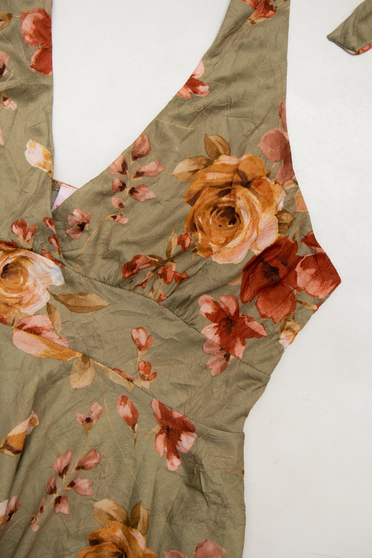 #208 Do & Be Halter Peplum Top Green | c. 173 | Size 10