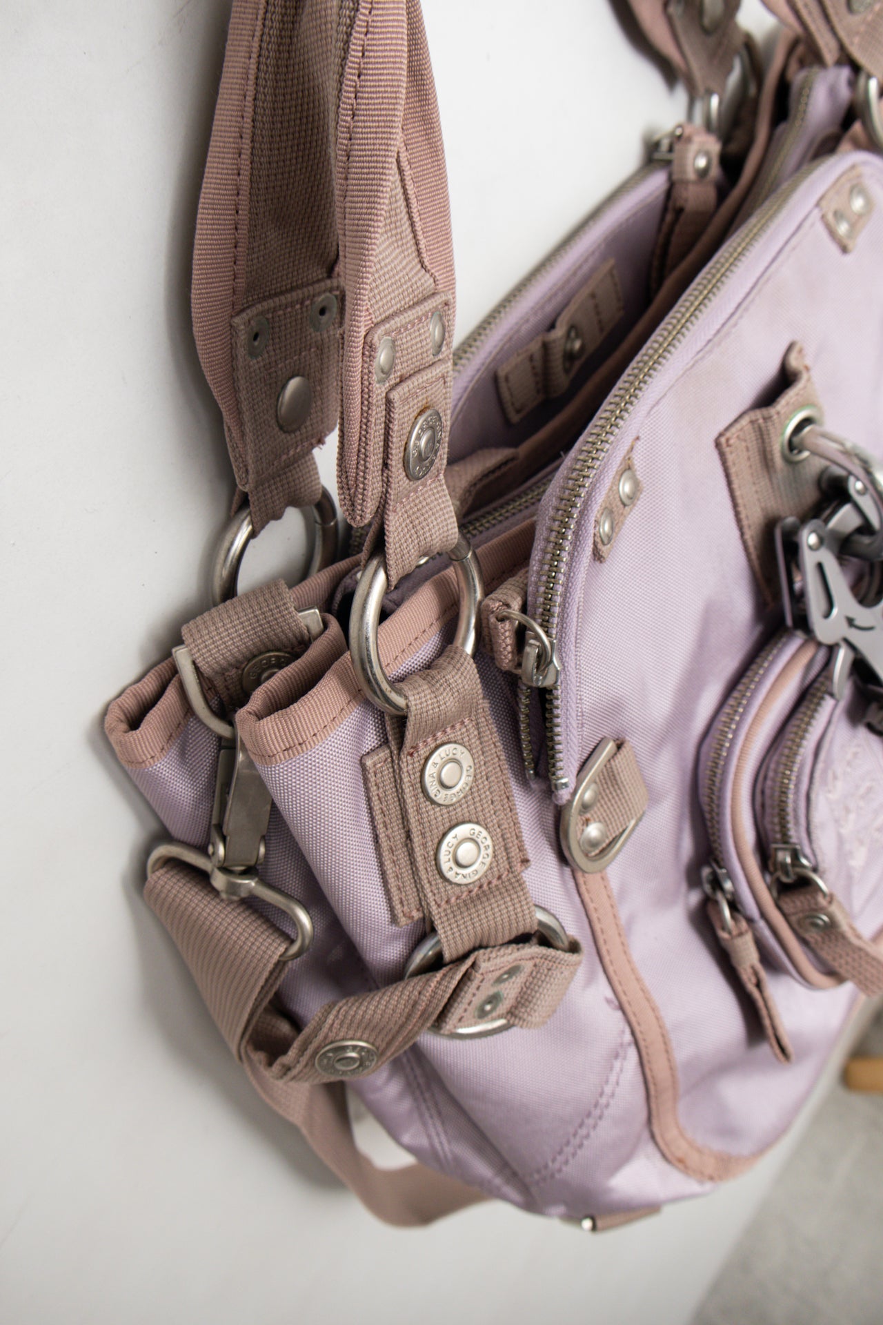 #221 George Gina &amp; Lucy Purple Utility 'PRINCIPESSA' Bag | c. 175 | Size