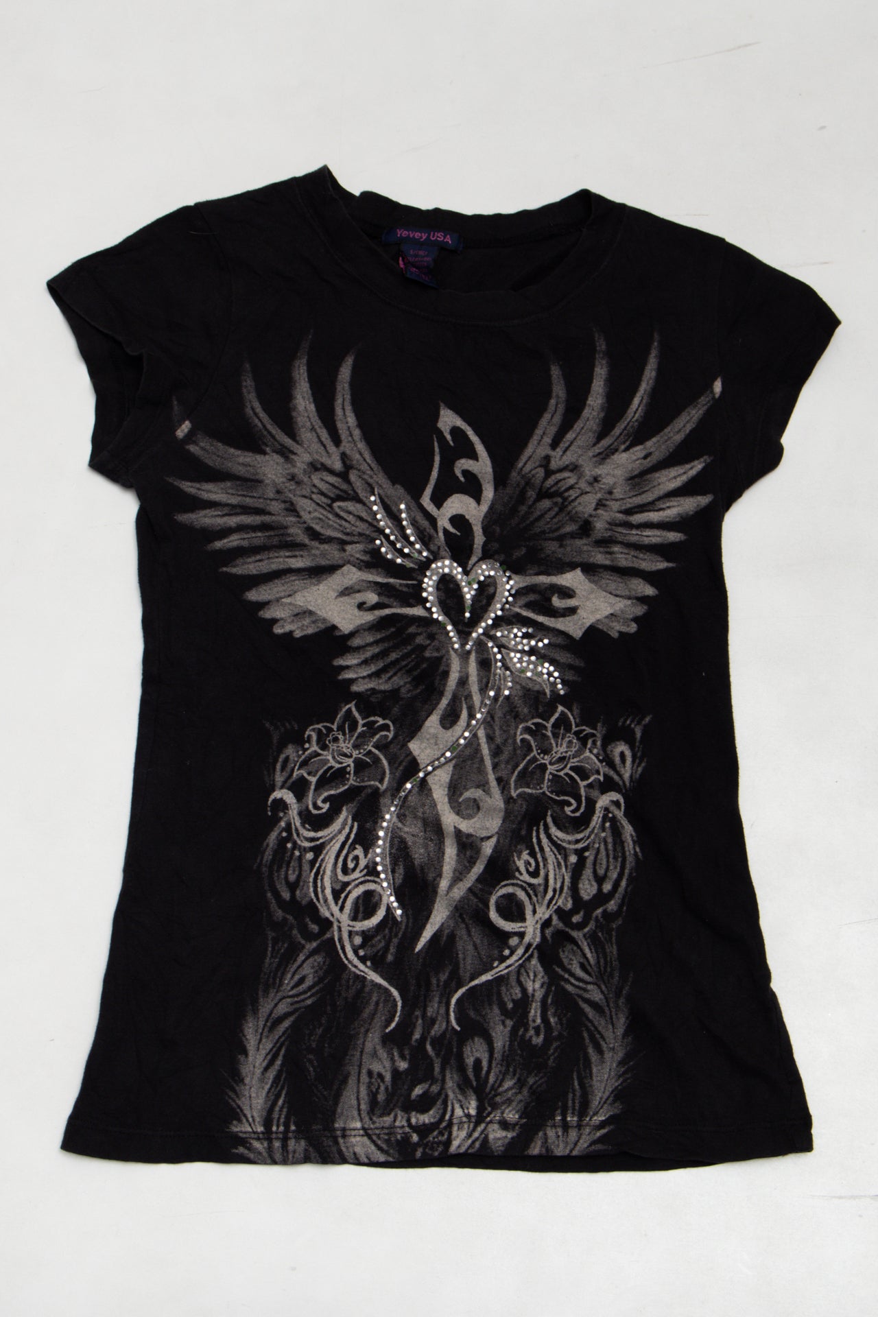 #132 Yevay Usa T-shirt Black | c. 173 | Size 8