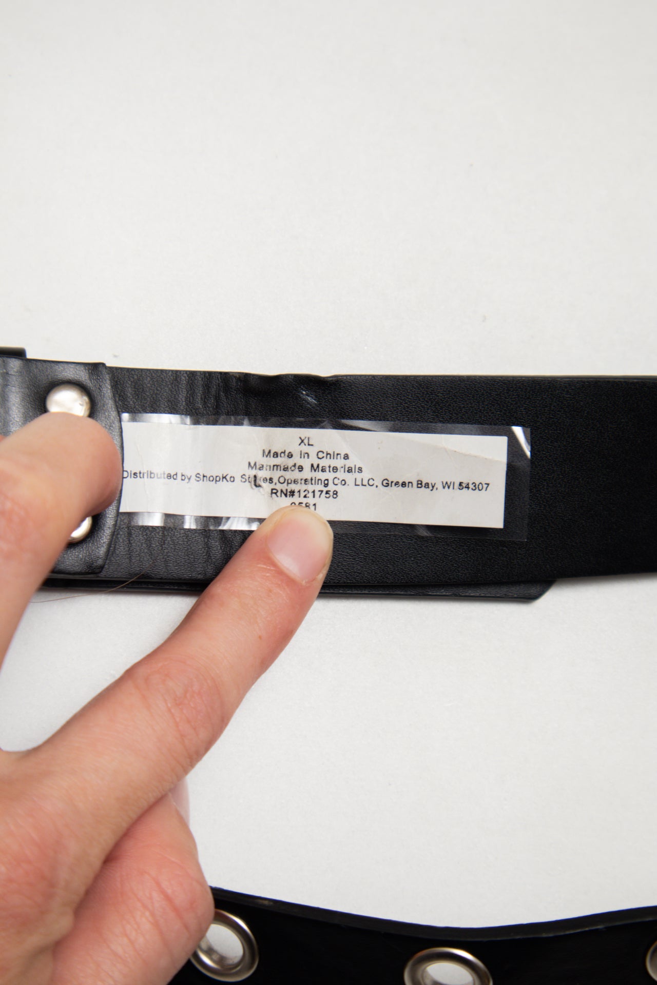 #263 Shopko Black Belt | c. 174 | Size