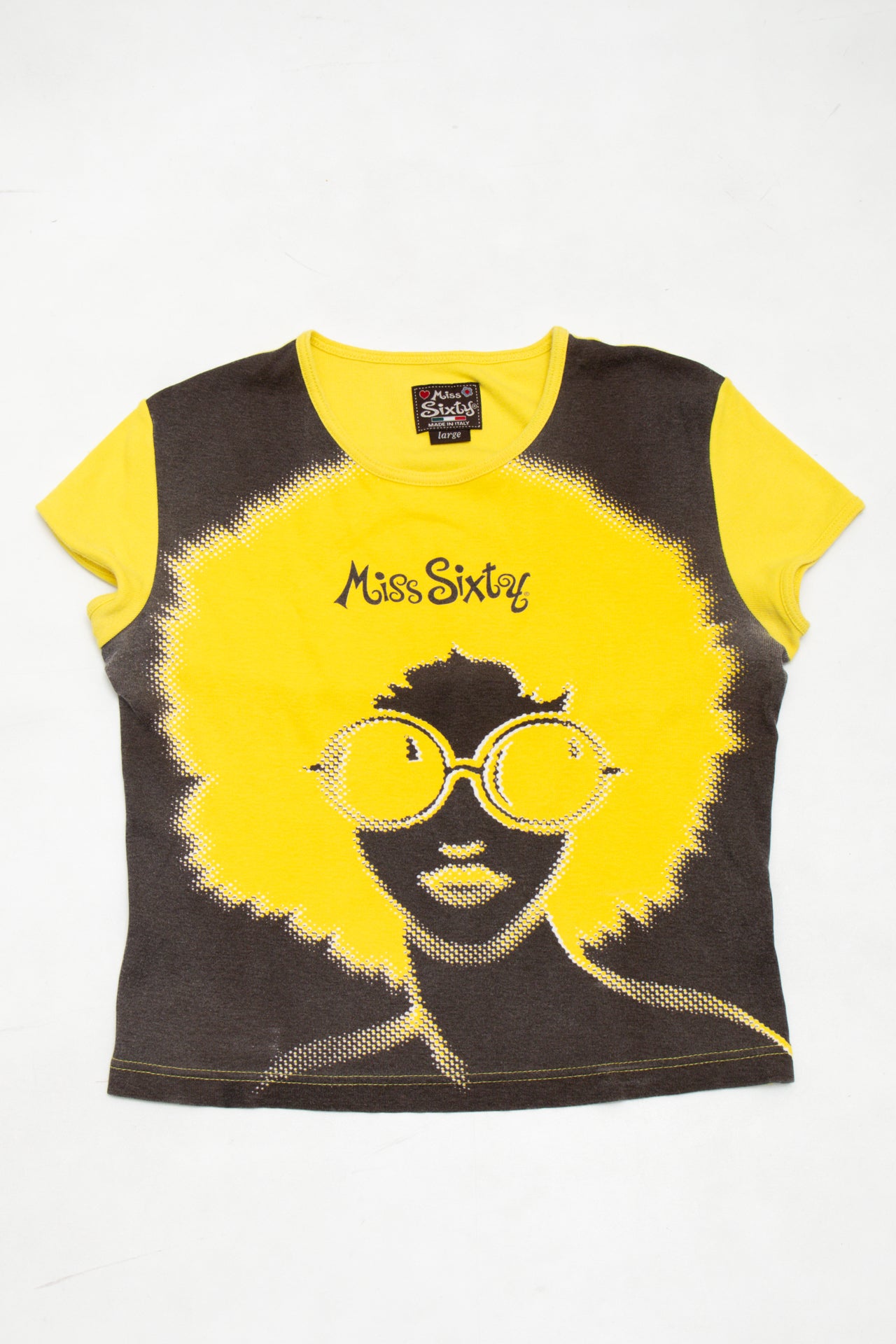 #61 Miss Sixty T-shirt Yellow | c. 173 | Size 12