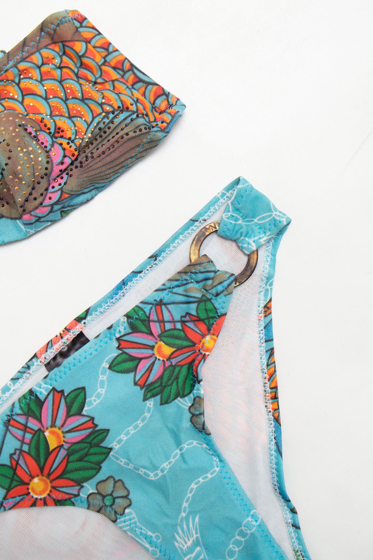 #88 Christian Audigier Bikini Blue | c. 176 | Size 6