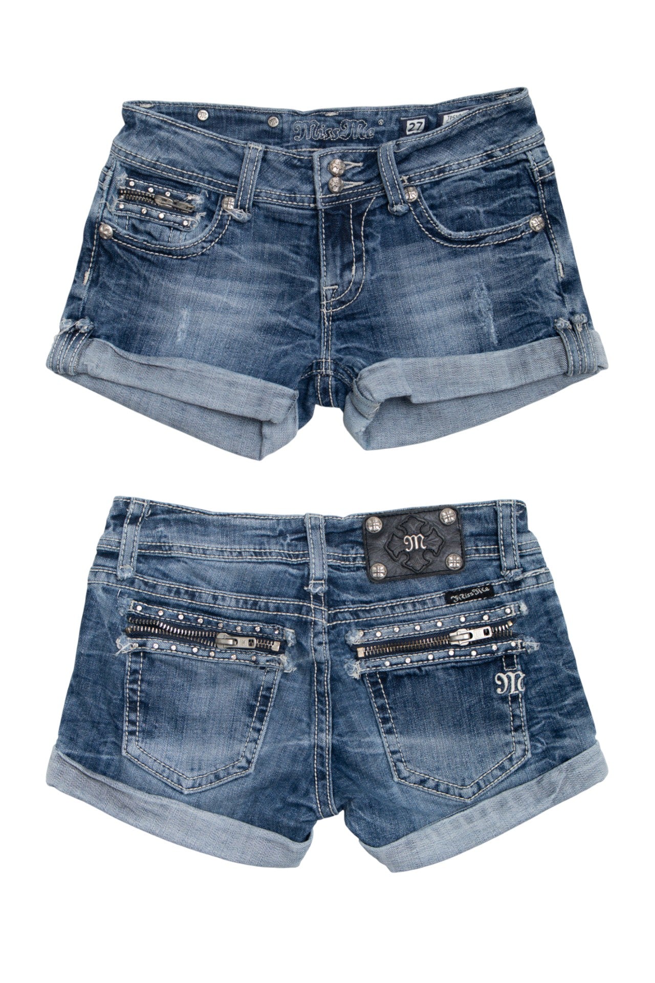 #181 Miss Me Denim Shorts Blue | c. 175 | Size 8