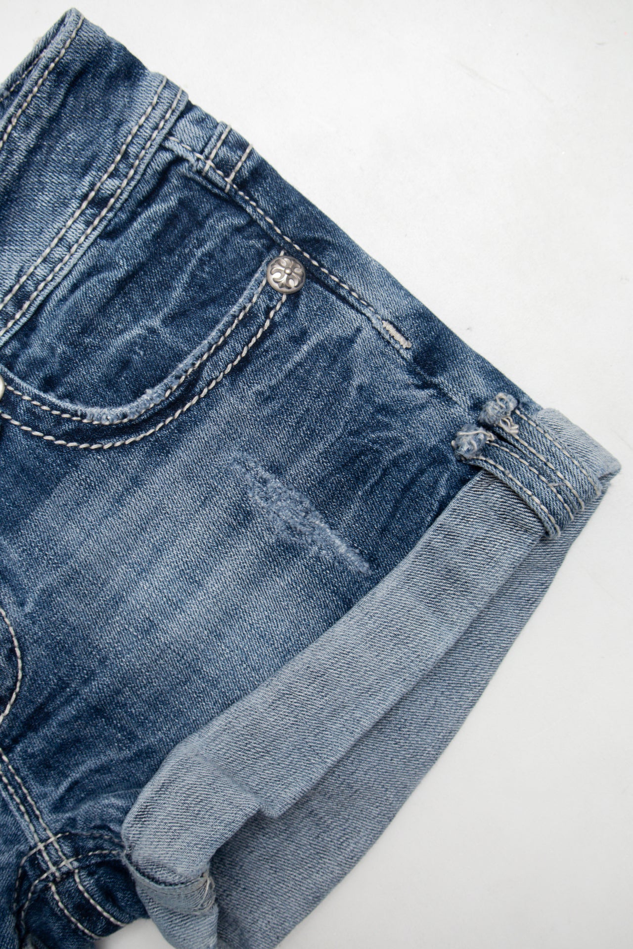 #181 Miss Me Denim Shorts Blue | c. 175 | Size 8