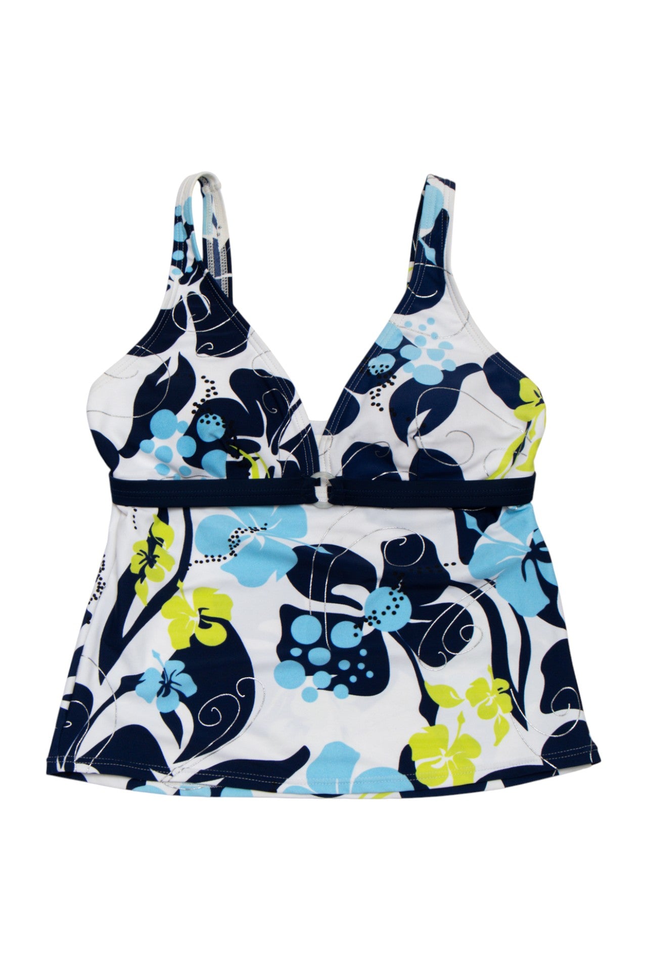 #122 Tankini Swim Top Blue | c. 173 | Size 8