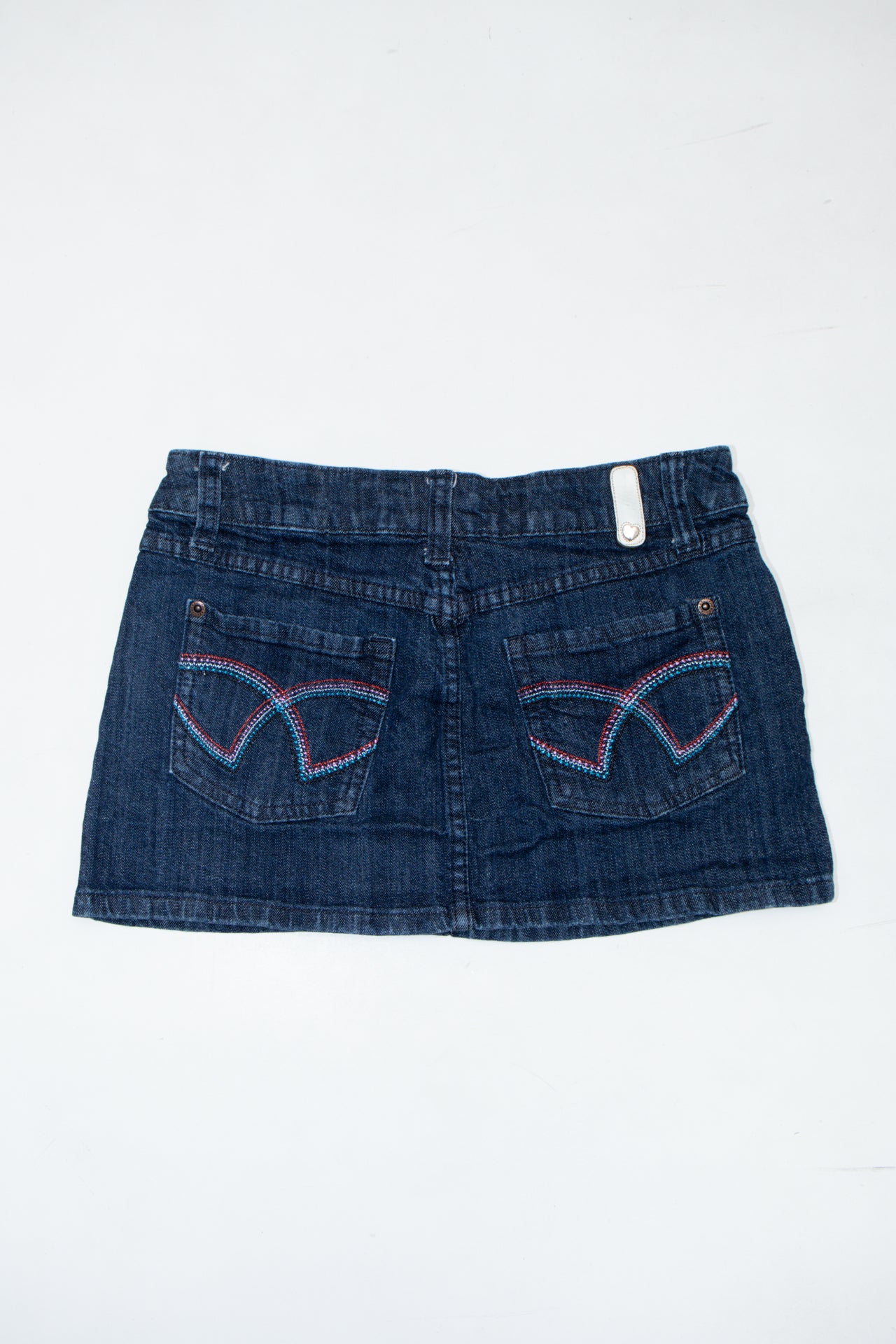 #90 Soundgirl Denim Mini Skirt Blue | c. 173 | Size 6