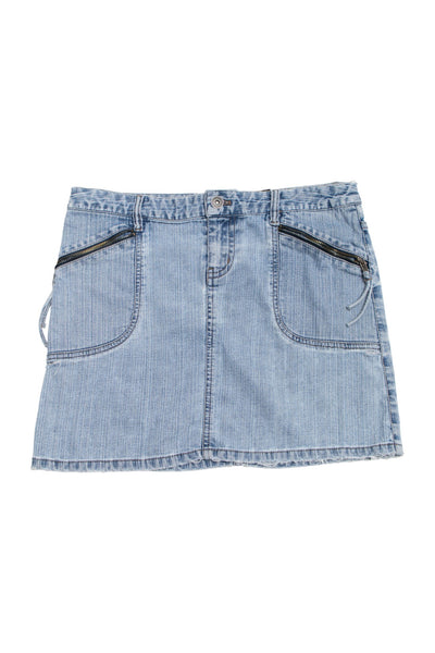 #173 Dkny Jeans Denim Mini Skirt Blue | c. 175 | Size 10/12