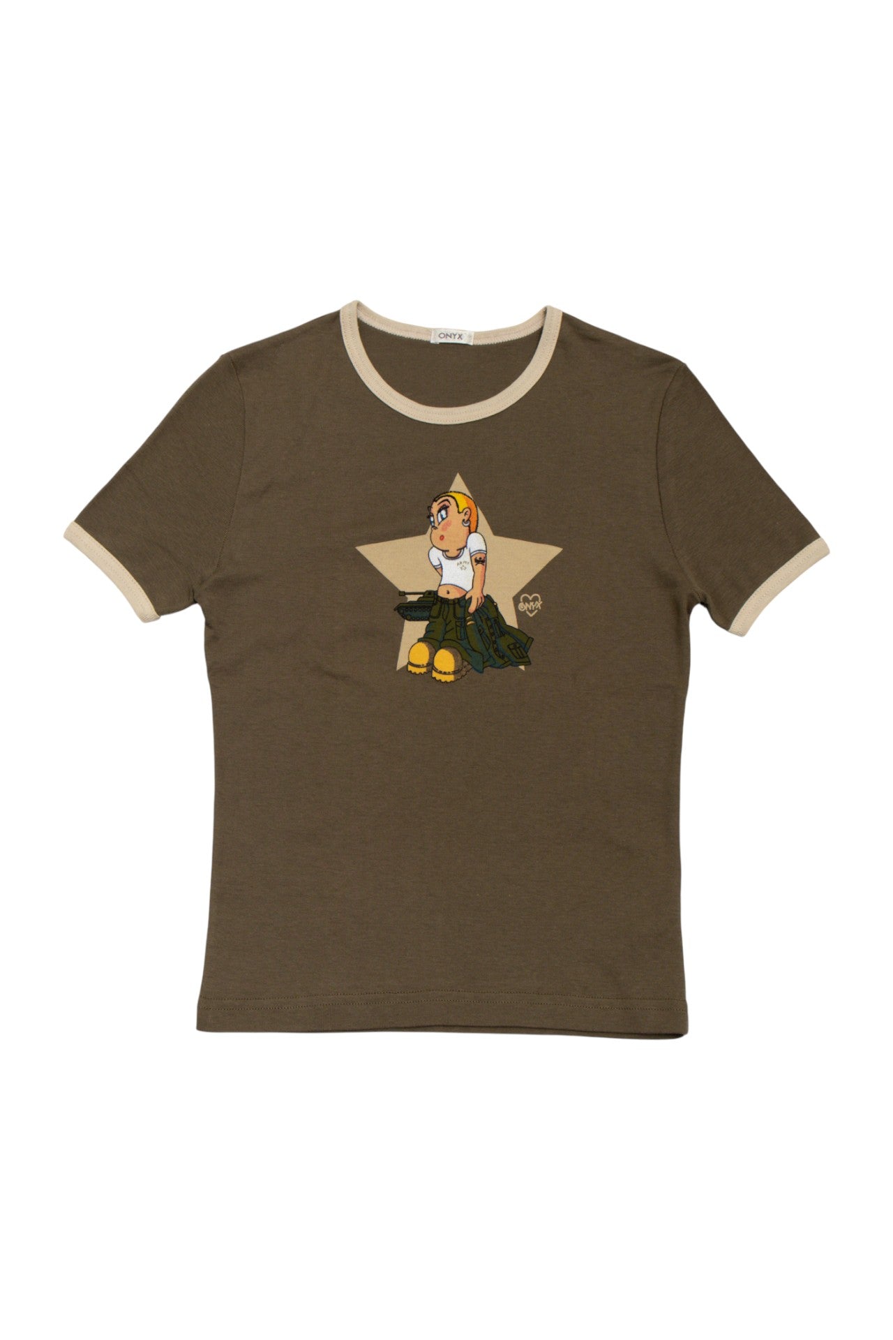 #134 Onyx T-shirt Brown | c. 173 | Size 8