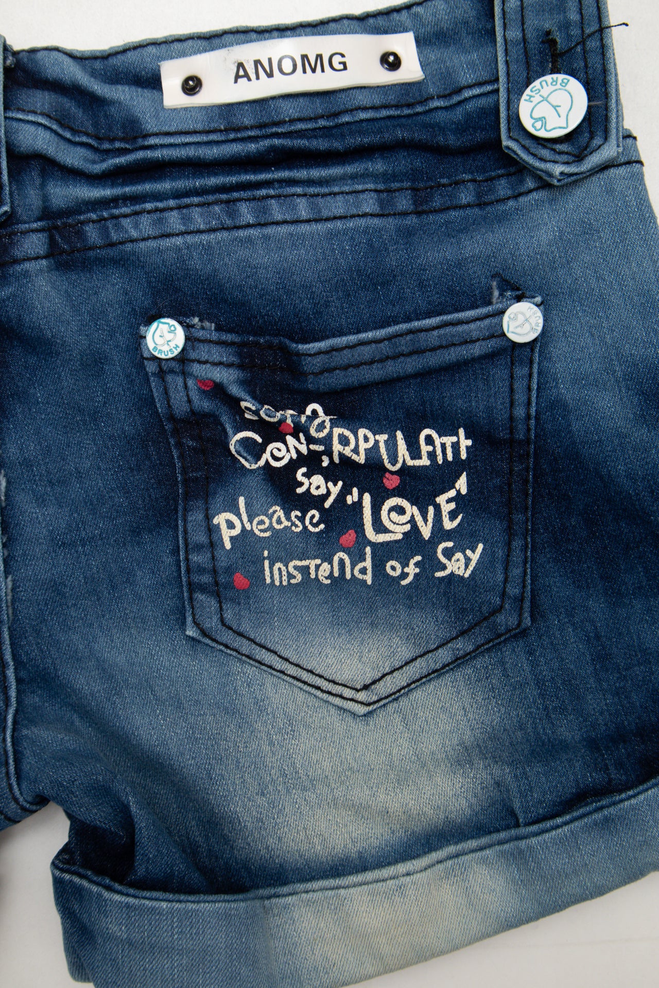 #96 Tbwin Jeans Denim Shorts Blue | c. | Size 8